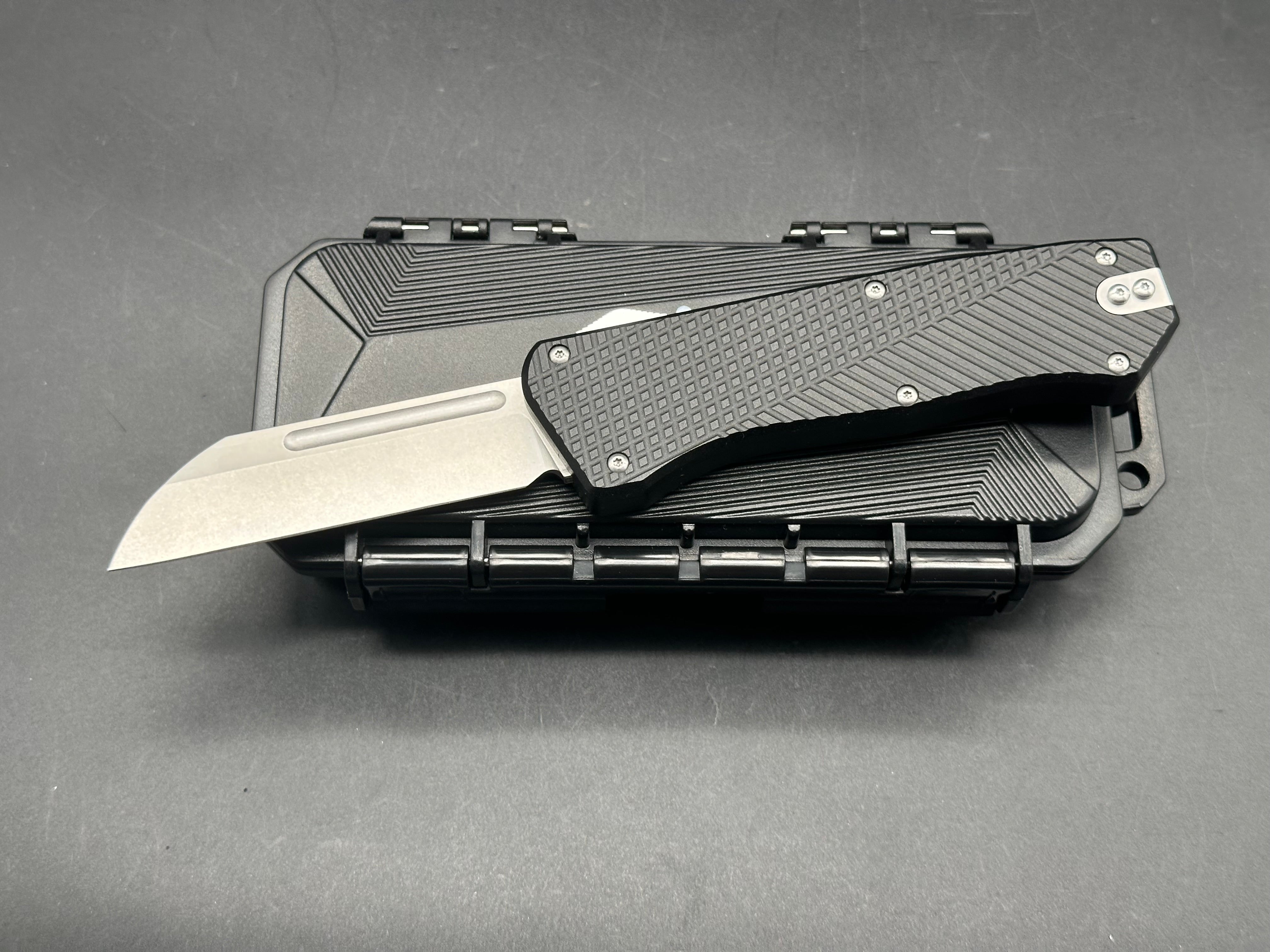 Takcom Bulldog otf/M390 stonewashed blade/ 7.8" overall length