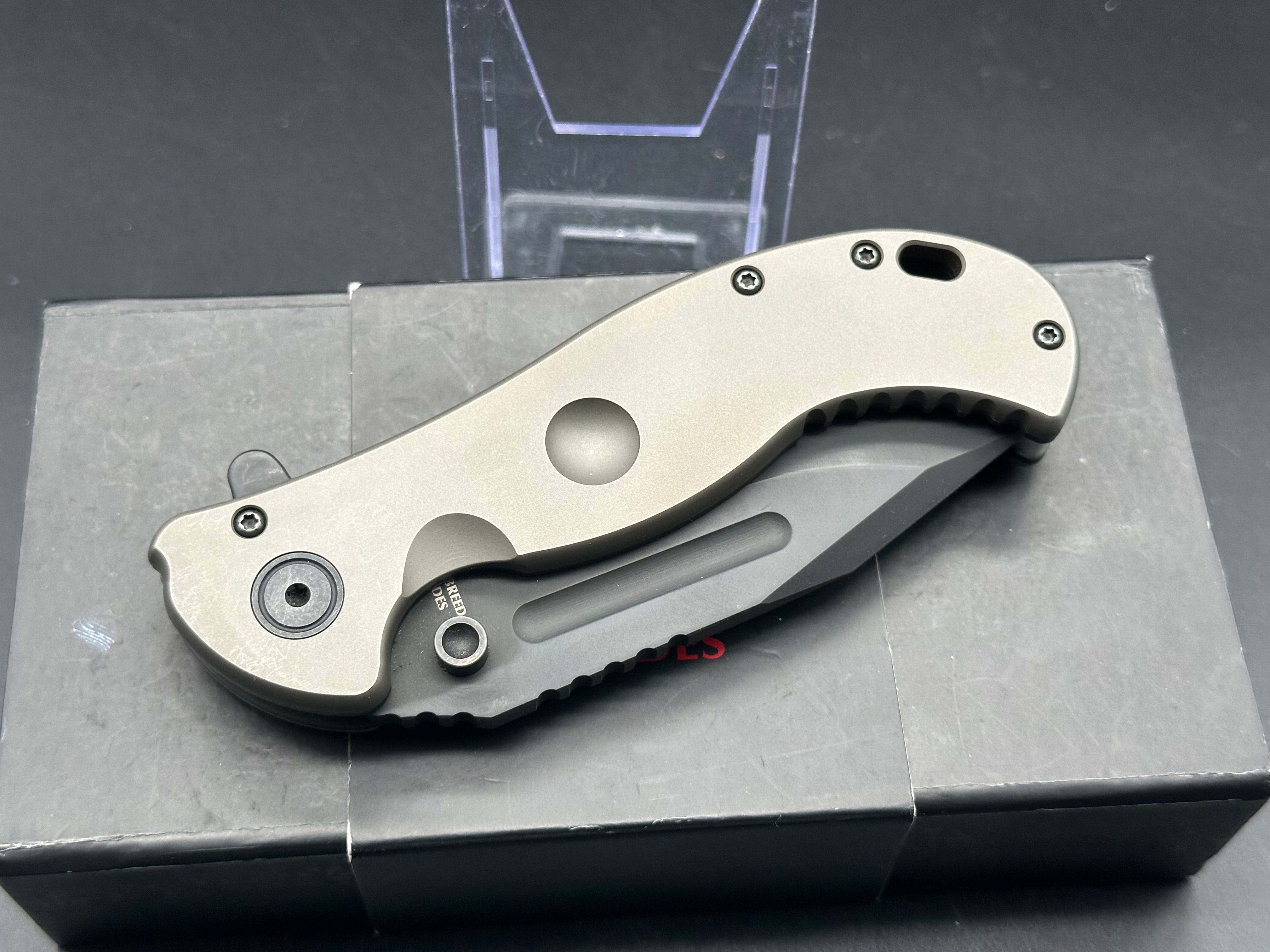 Halfbreed Blades gen 1 large bush folder/titanium/s35vn blade