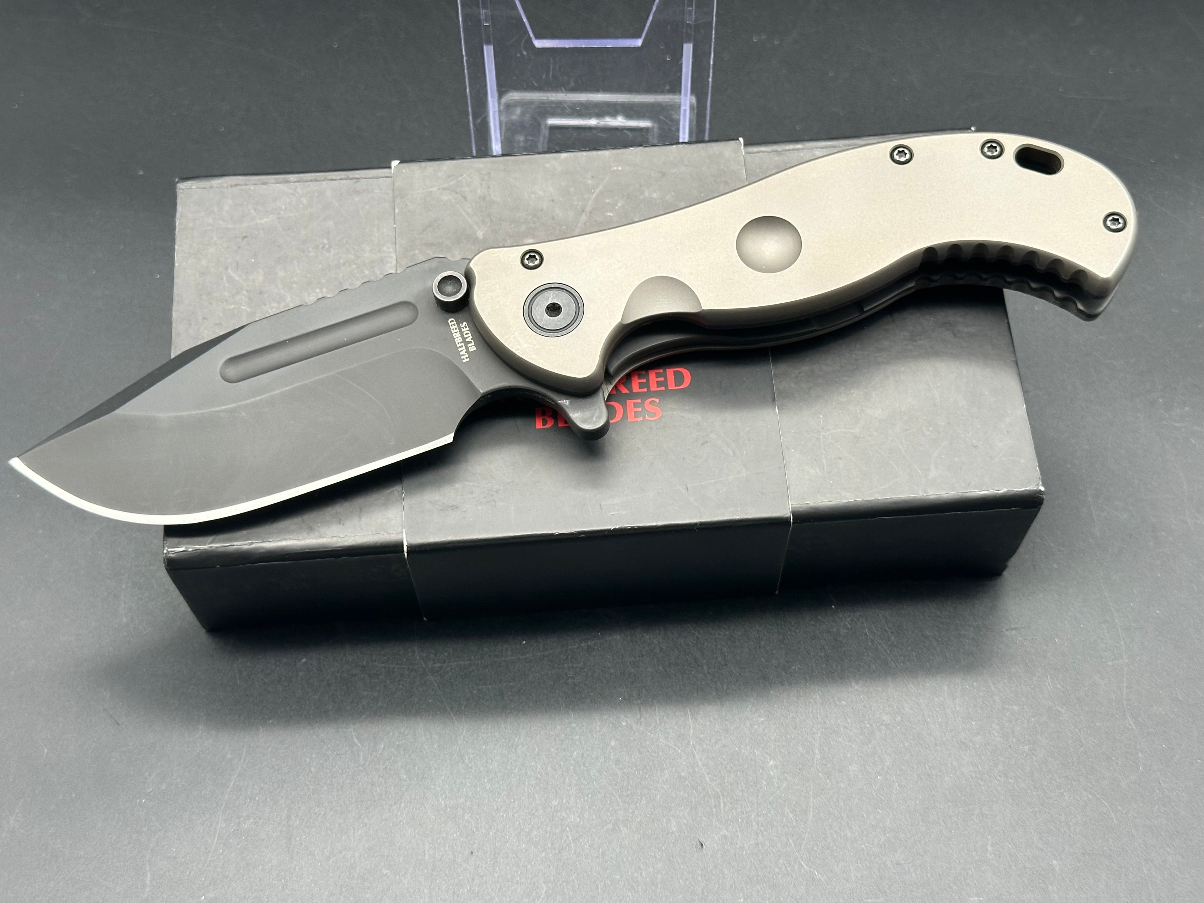 Halfbreed Blades gen 1 large bush folder/titanium/s35vn blade