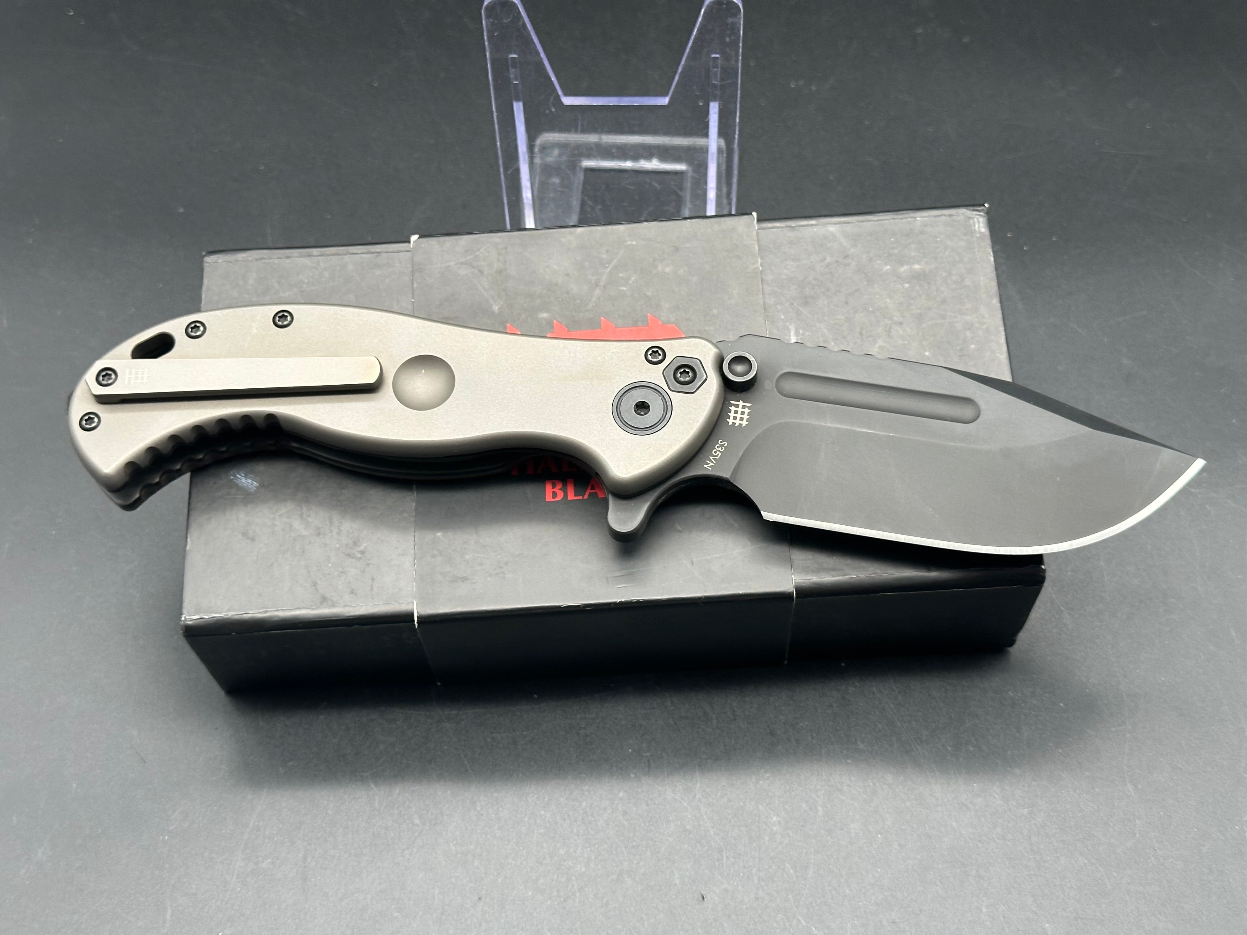 Halfbreed Blades gen 1 large bush folder/titanium/s35vn blade