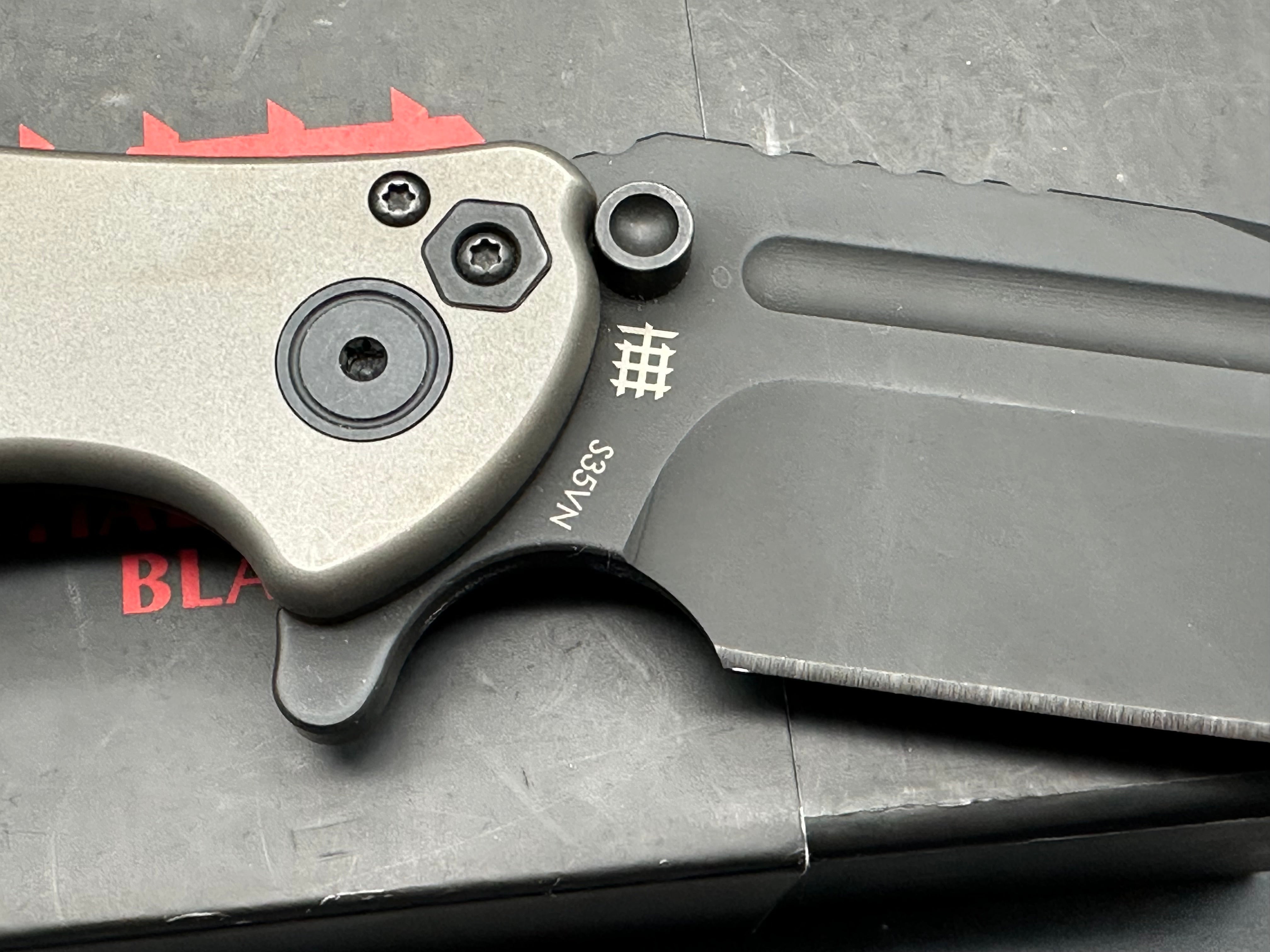 Halfbreed Blades gen 1 large bush folder/titanium/s35vn blade