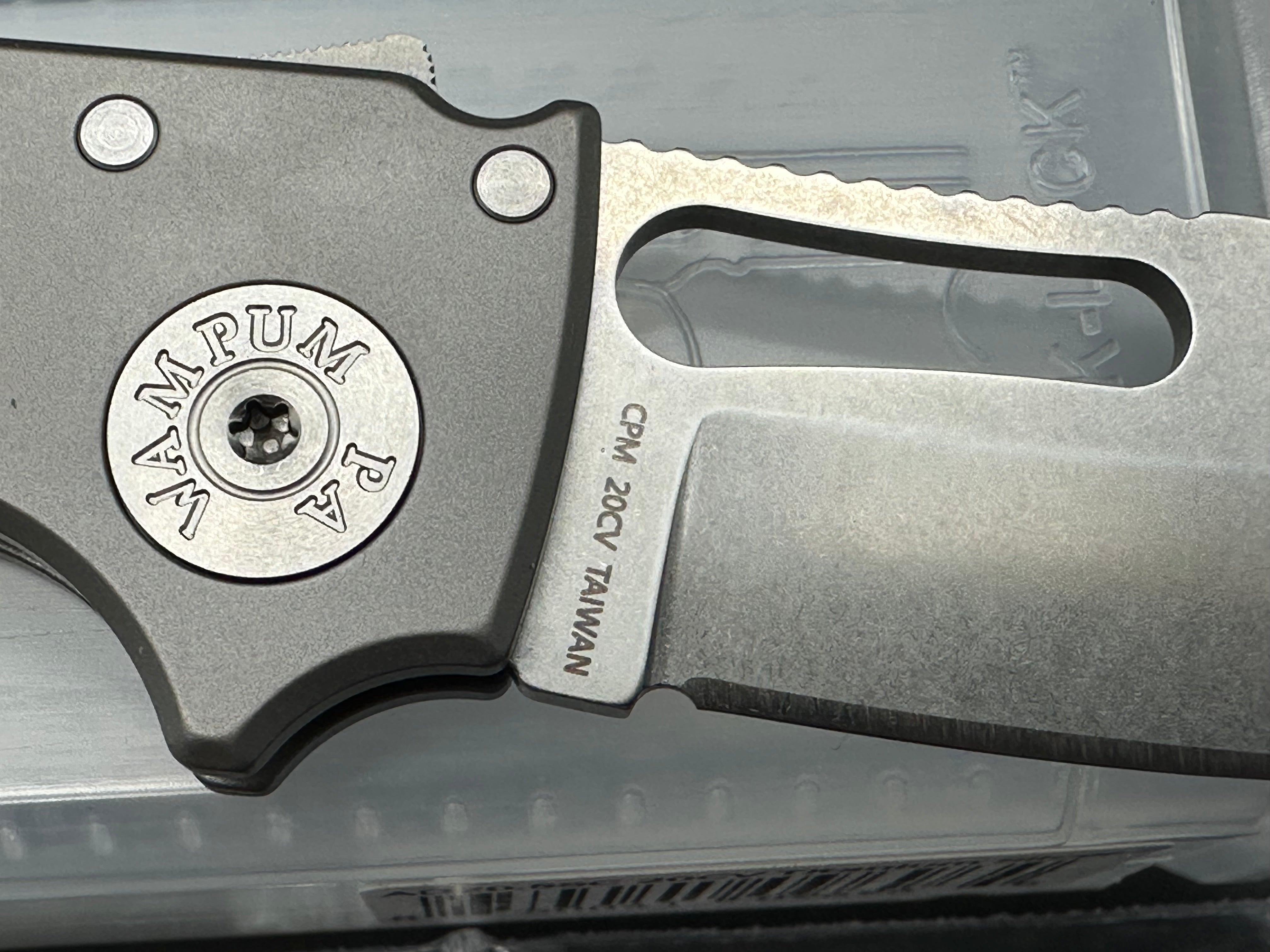 Demko Shark Cub, DLT Exclusive (NEW), 2.75" CPM 20CV Slicer Blade with Smooth Titanium Handle plus Skiff Bearings