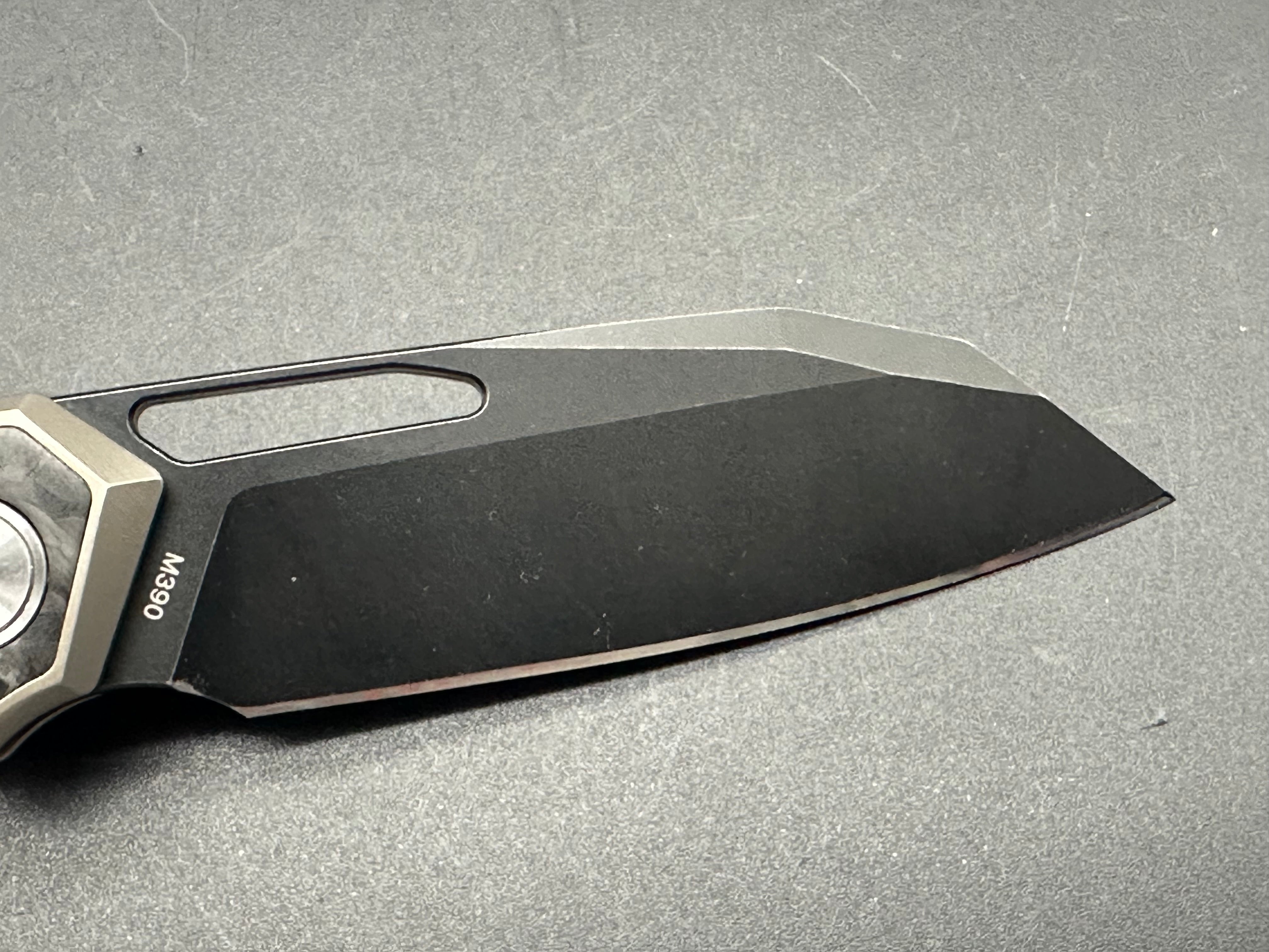 Miguron Keryx M390 Black PVD, Gray TI w/CF inlays