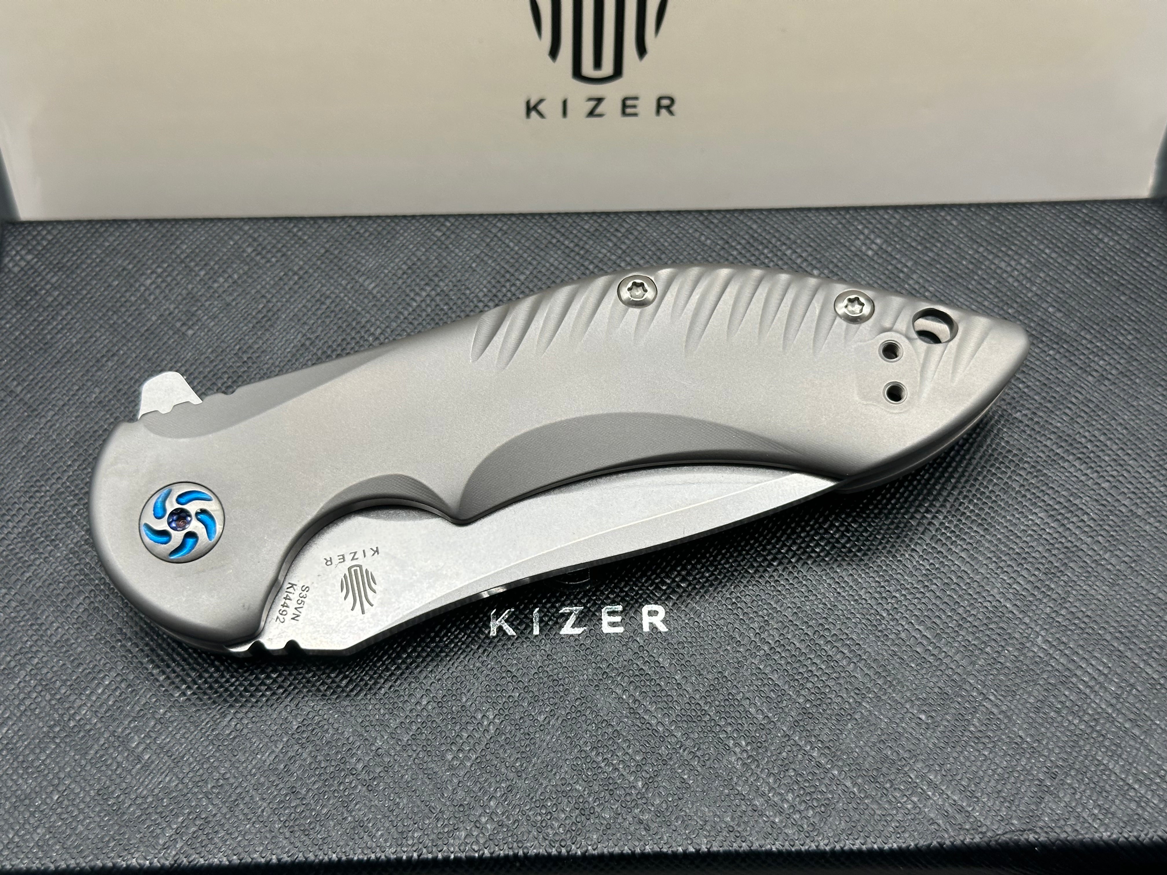Kizer Alter Ego, Kim Ning design, Ki4492, S35VN blade, titanium handle
