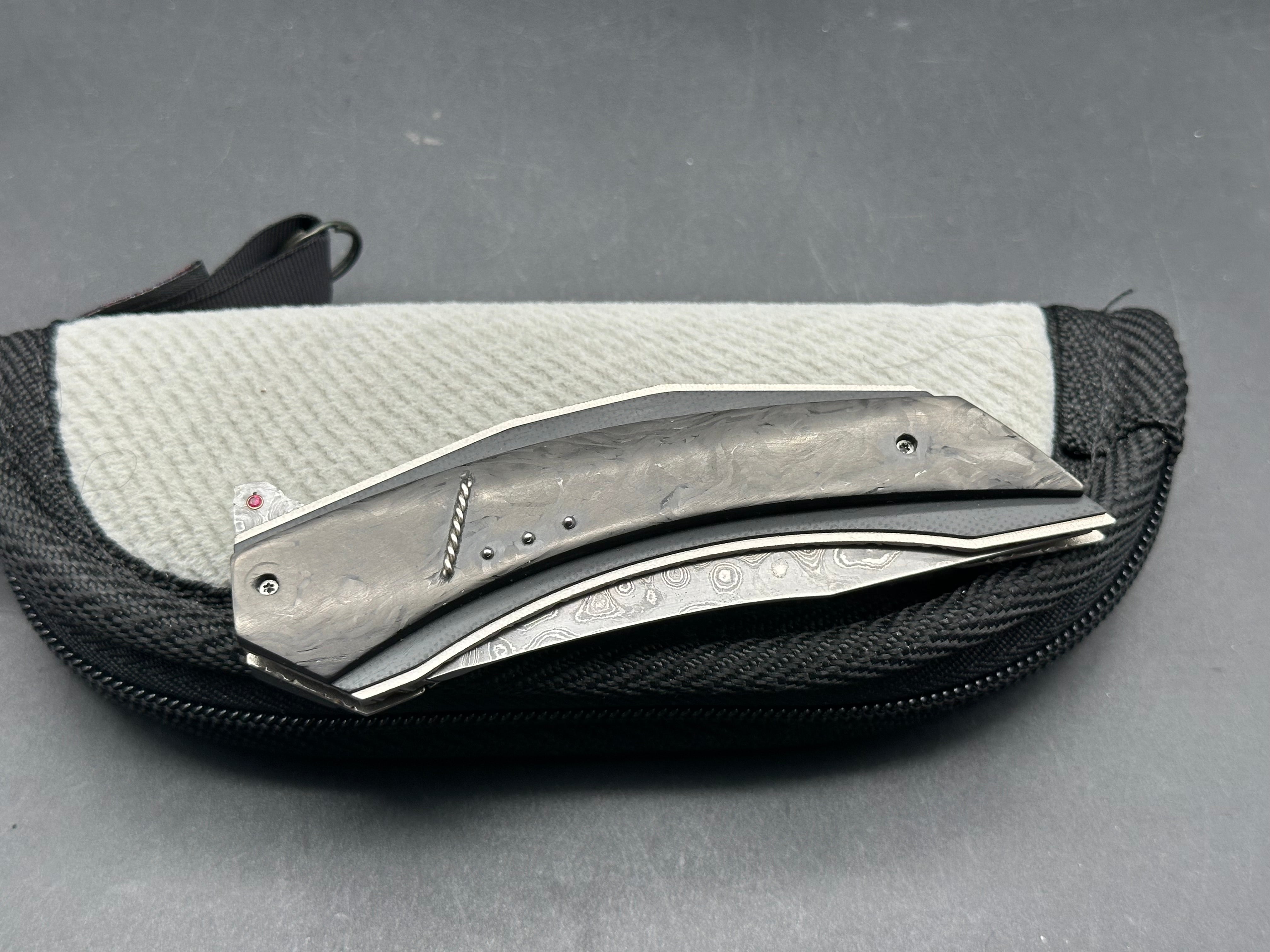 Corrie Schoeman Custom Persian, Alabama Steel Damascus blade