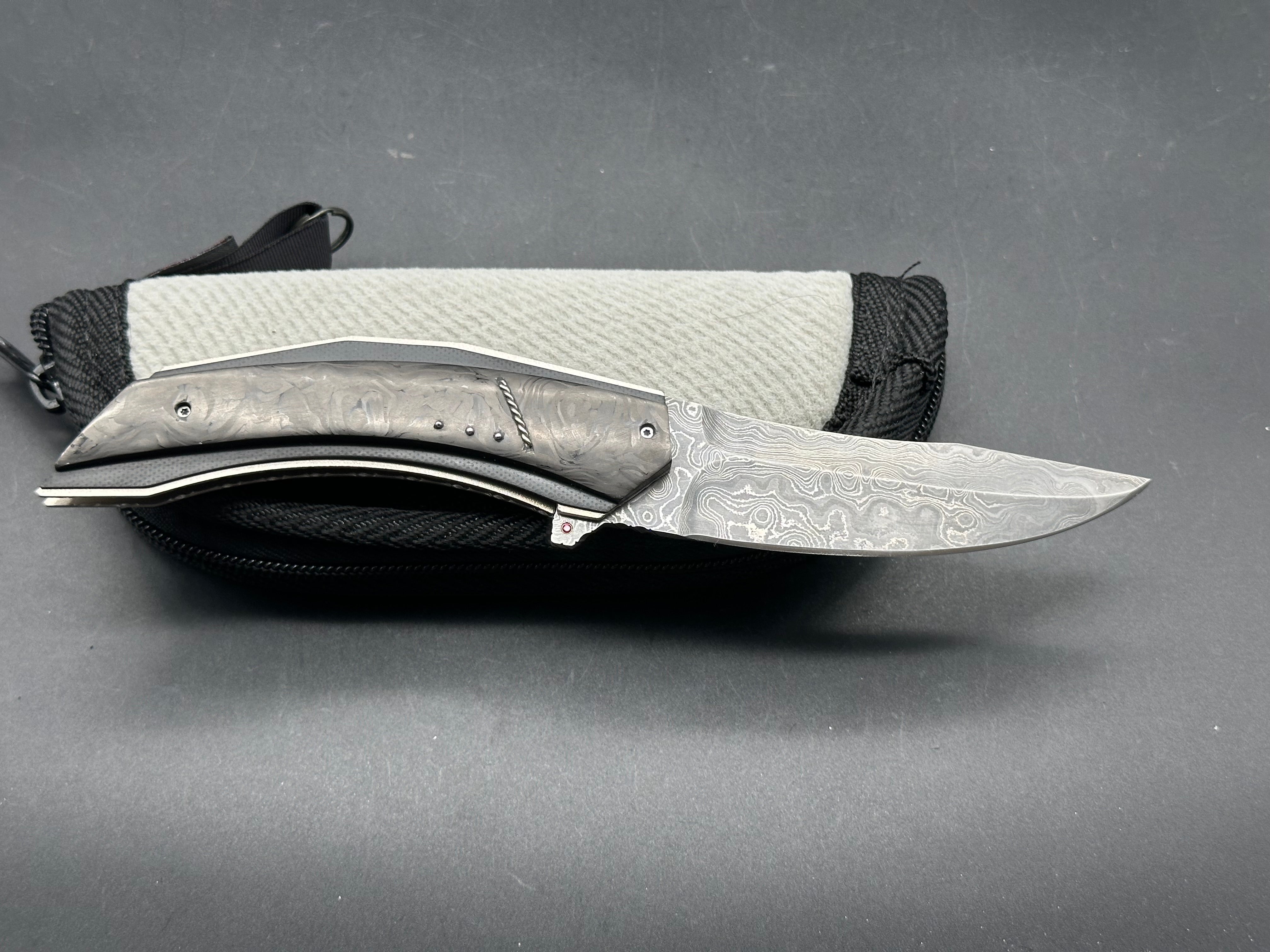 Corrie Schoeman Custom Persian, Alabama Steel Damascus blade