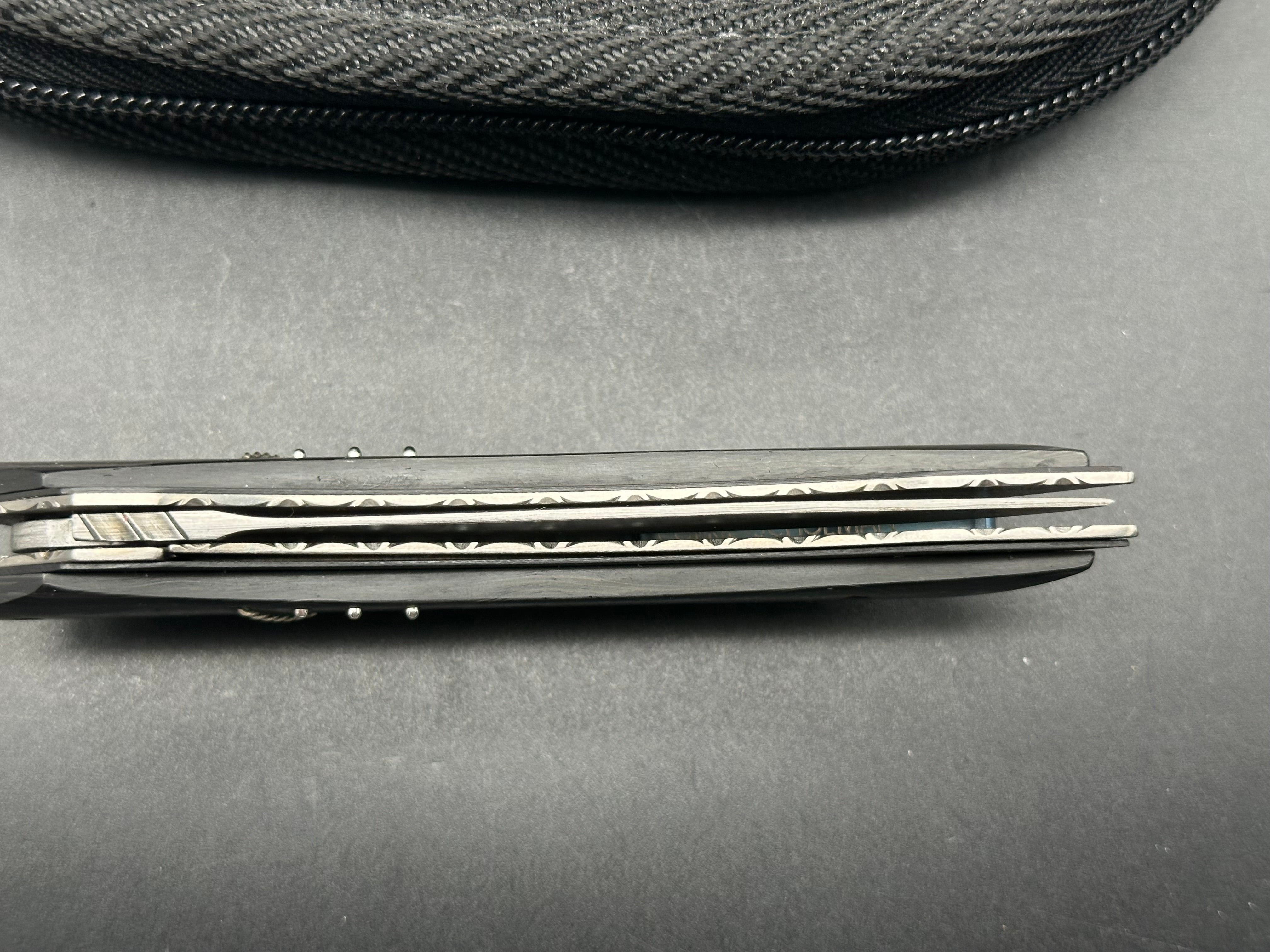 Corrie Schoeman Custom Persian, Alabama Steel Damascus blade
