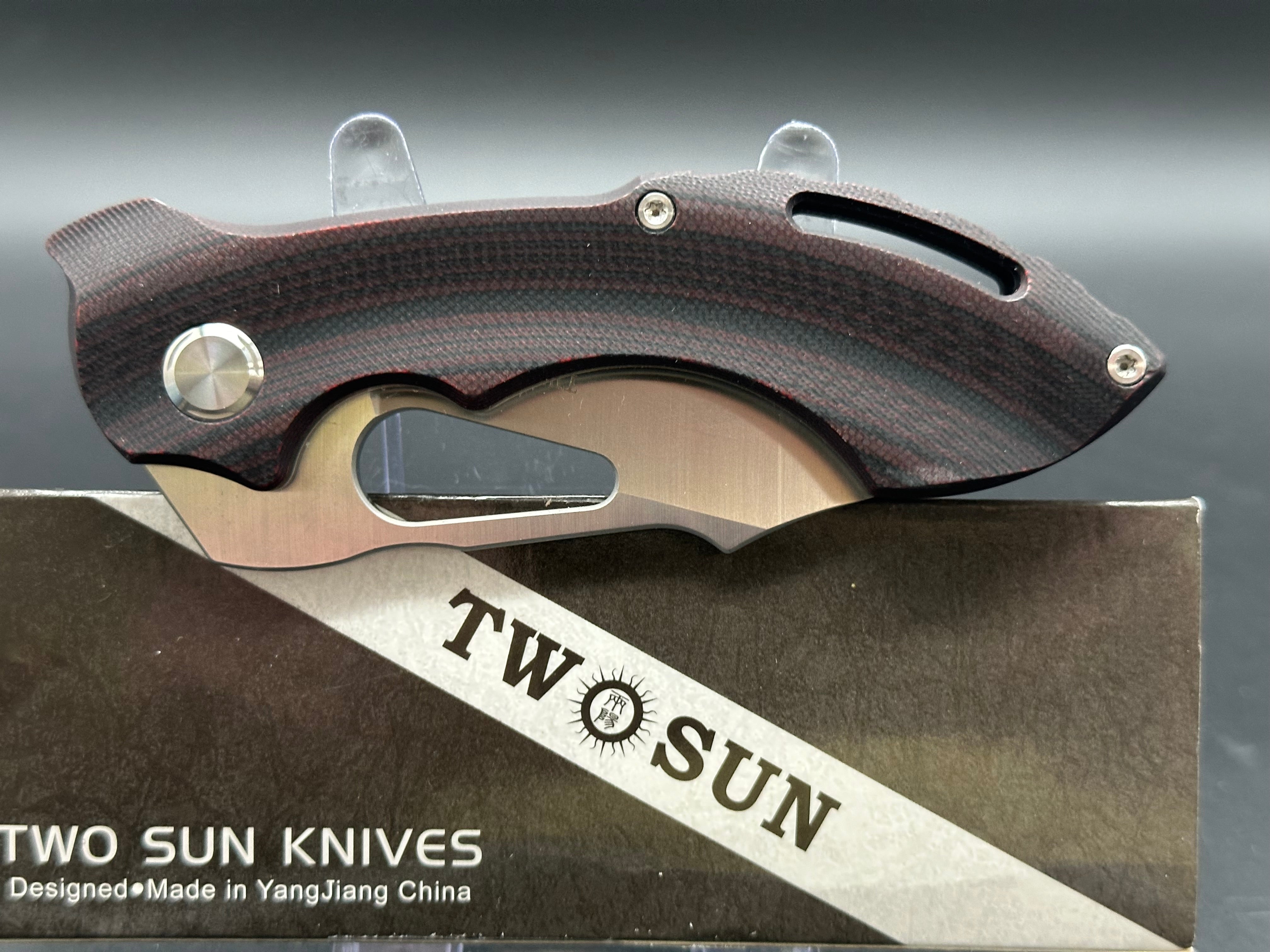 Twosun TS108 D2 and TS47 D2 bundle deal both knives for one price