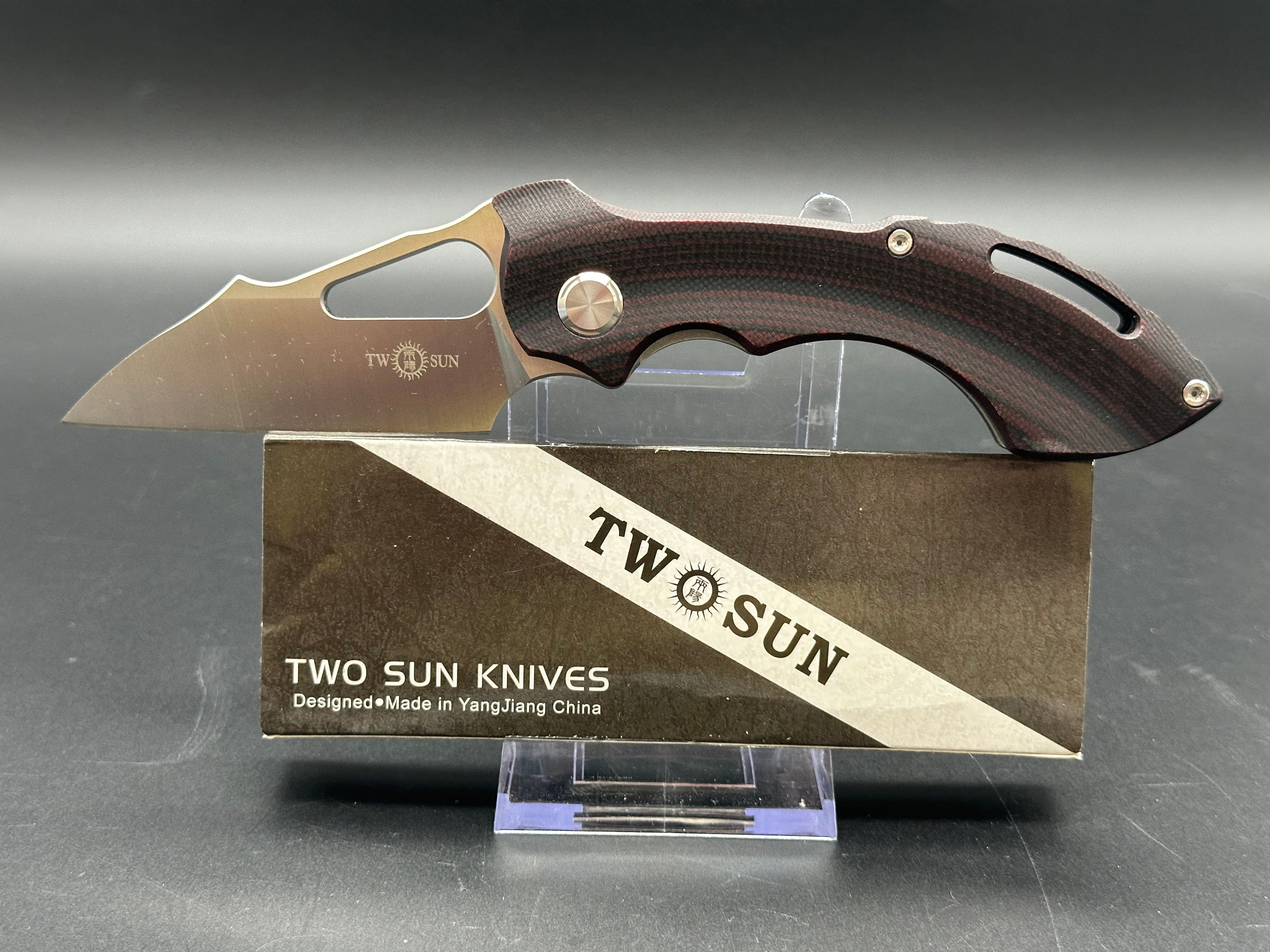 Twosun TS108 D2 and TS47 D2 bundle deal both knives for one price