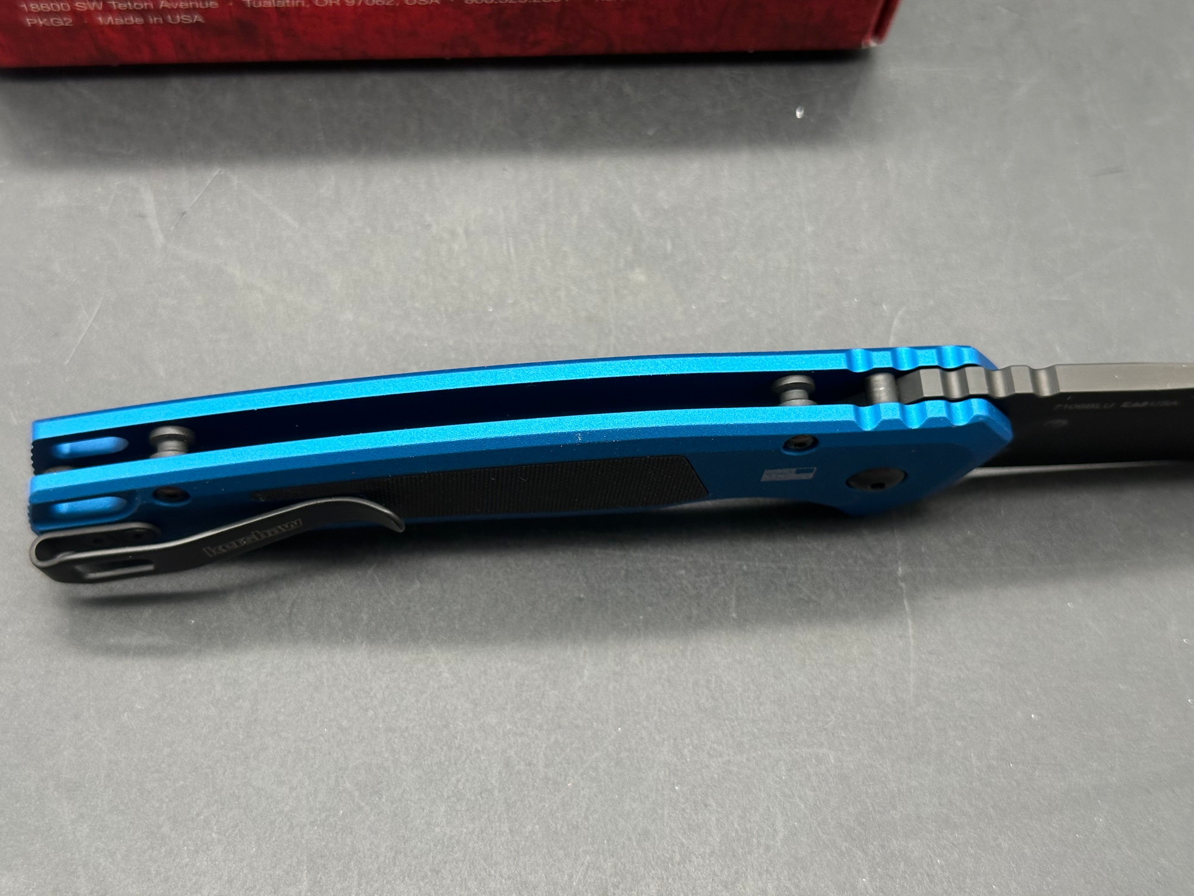 Kershaw Launch 21 Blue Aluminum Handles CPM M4