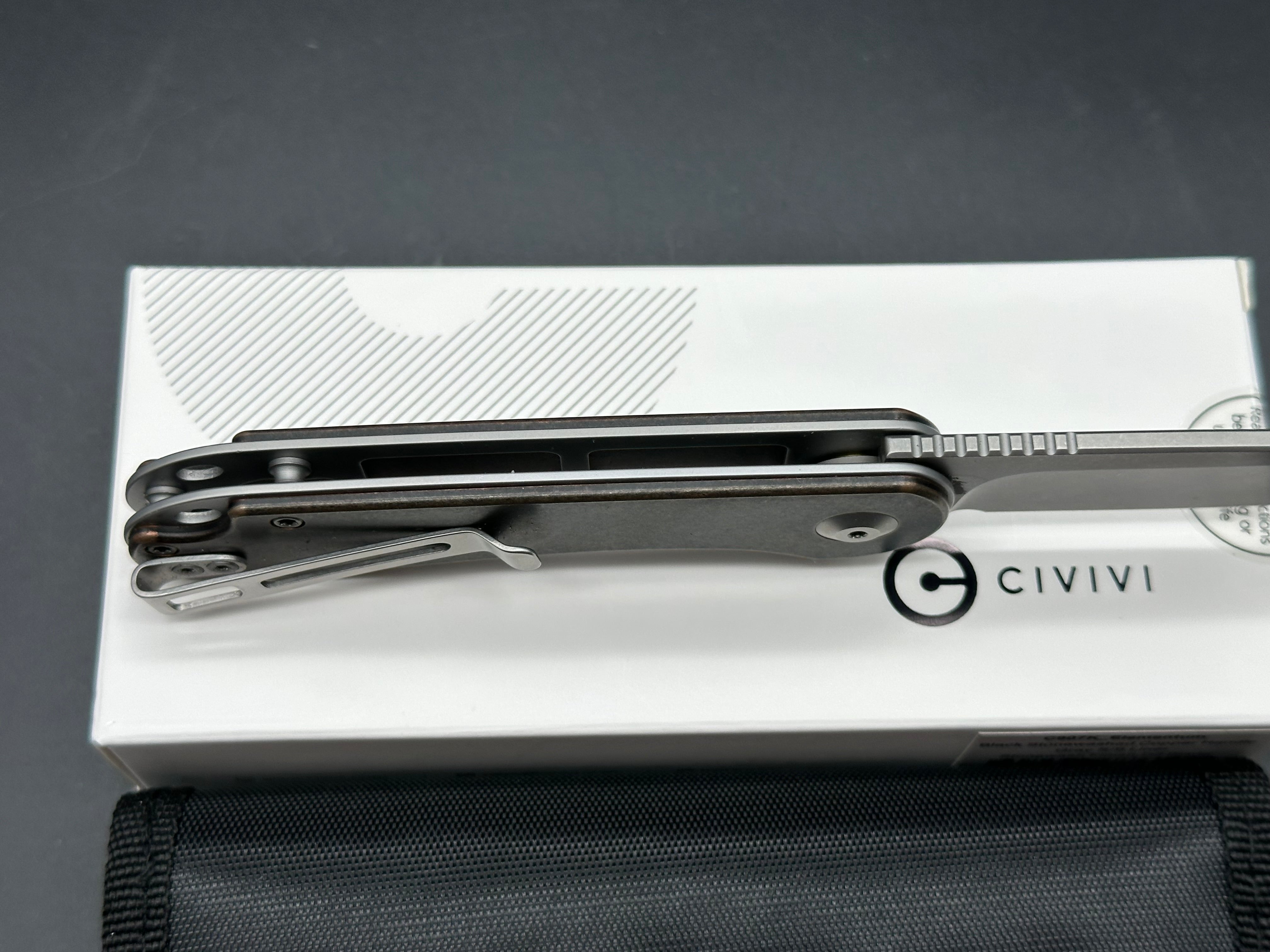 CIVIVI Elementum Liner Lock Knife Copper (2.9" Stonewash)