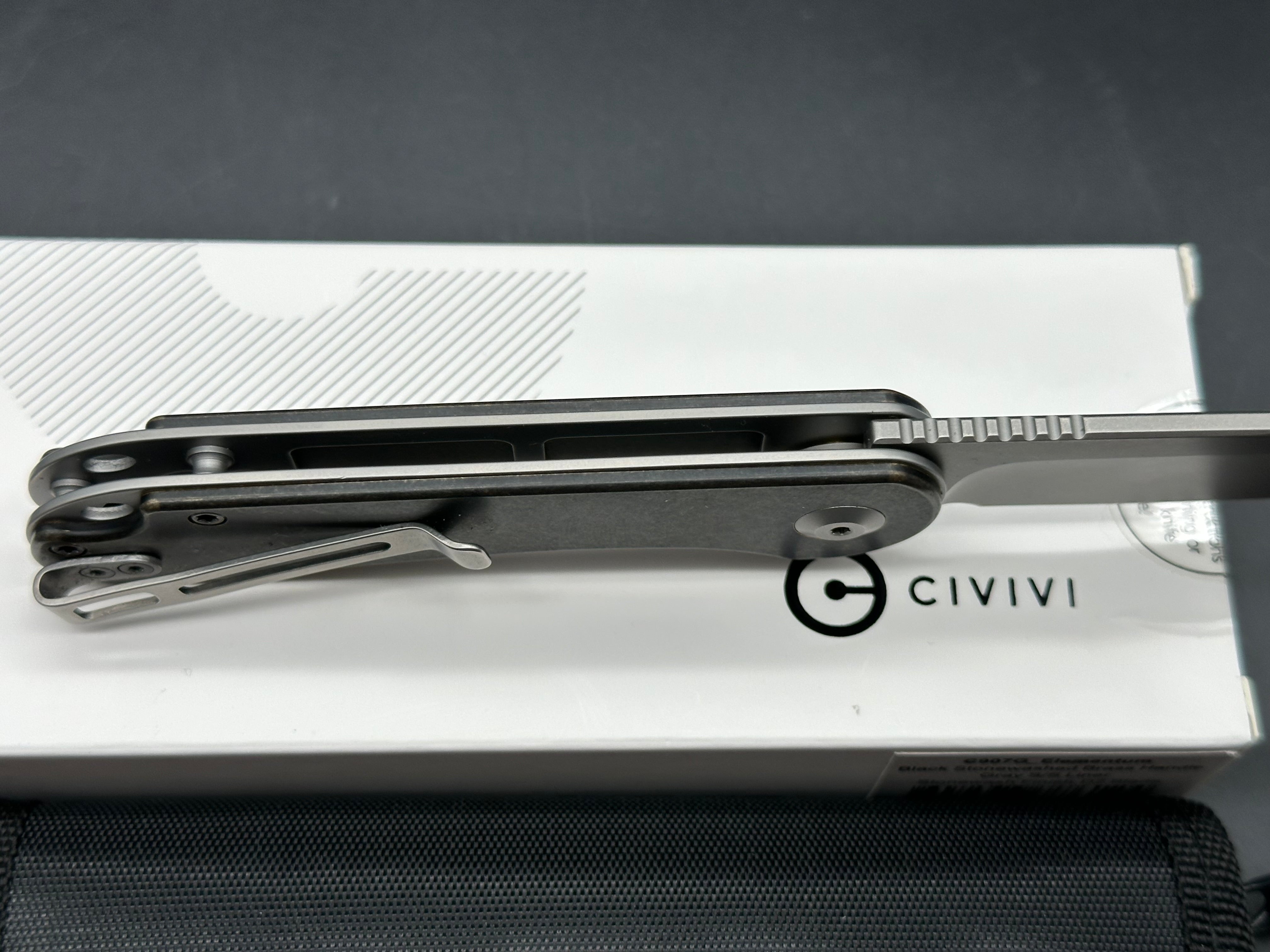 CIVIVI Elementum Liner Lock Knife Brass (2.9" Stonewash)