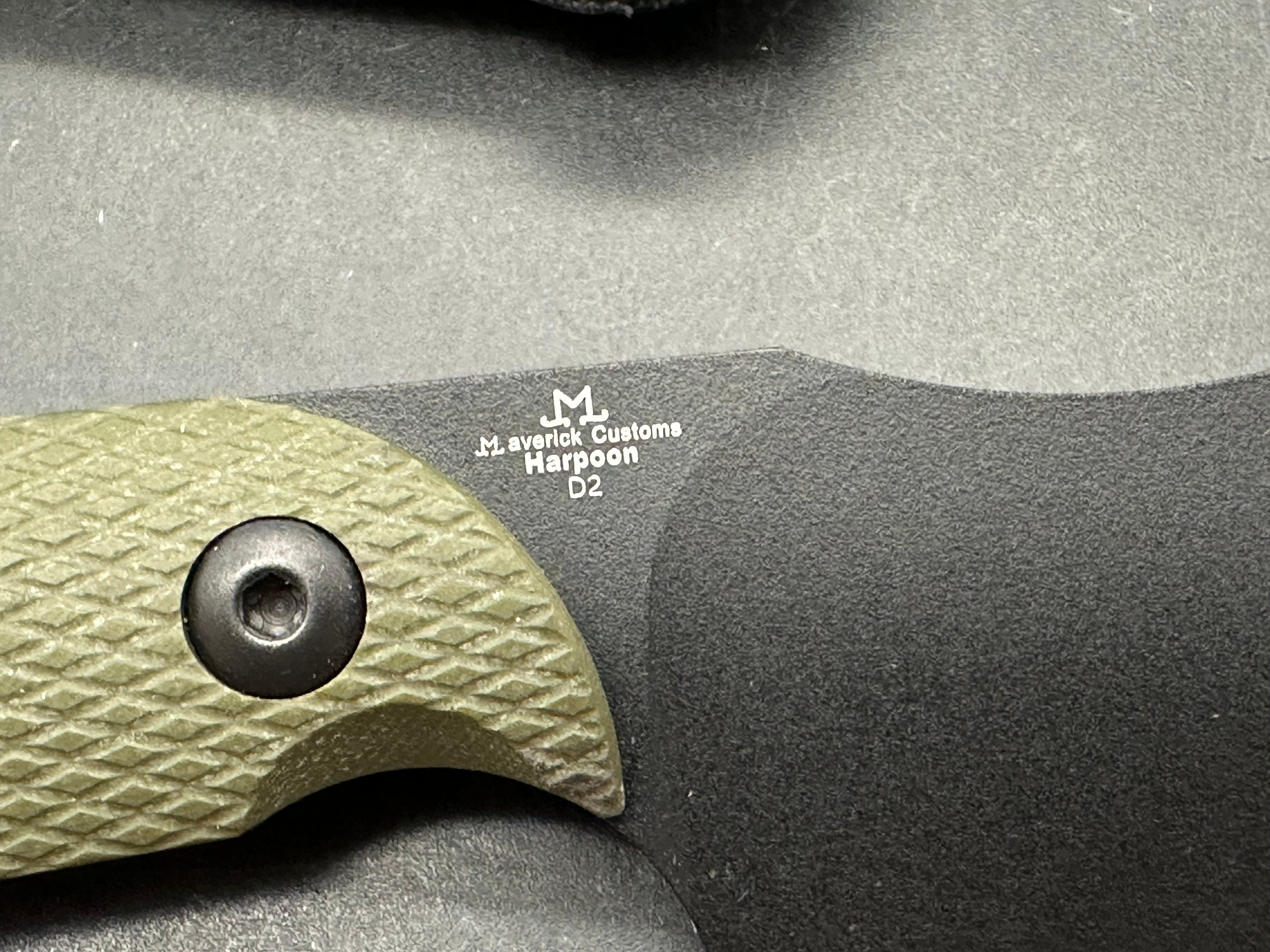 Kizer Harpoon fixed blade /3.8 inch D2 blade
