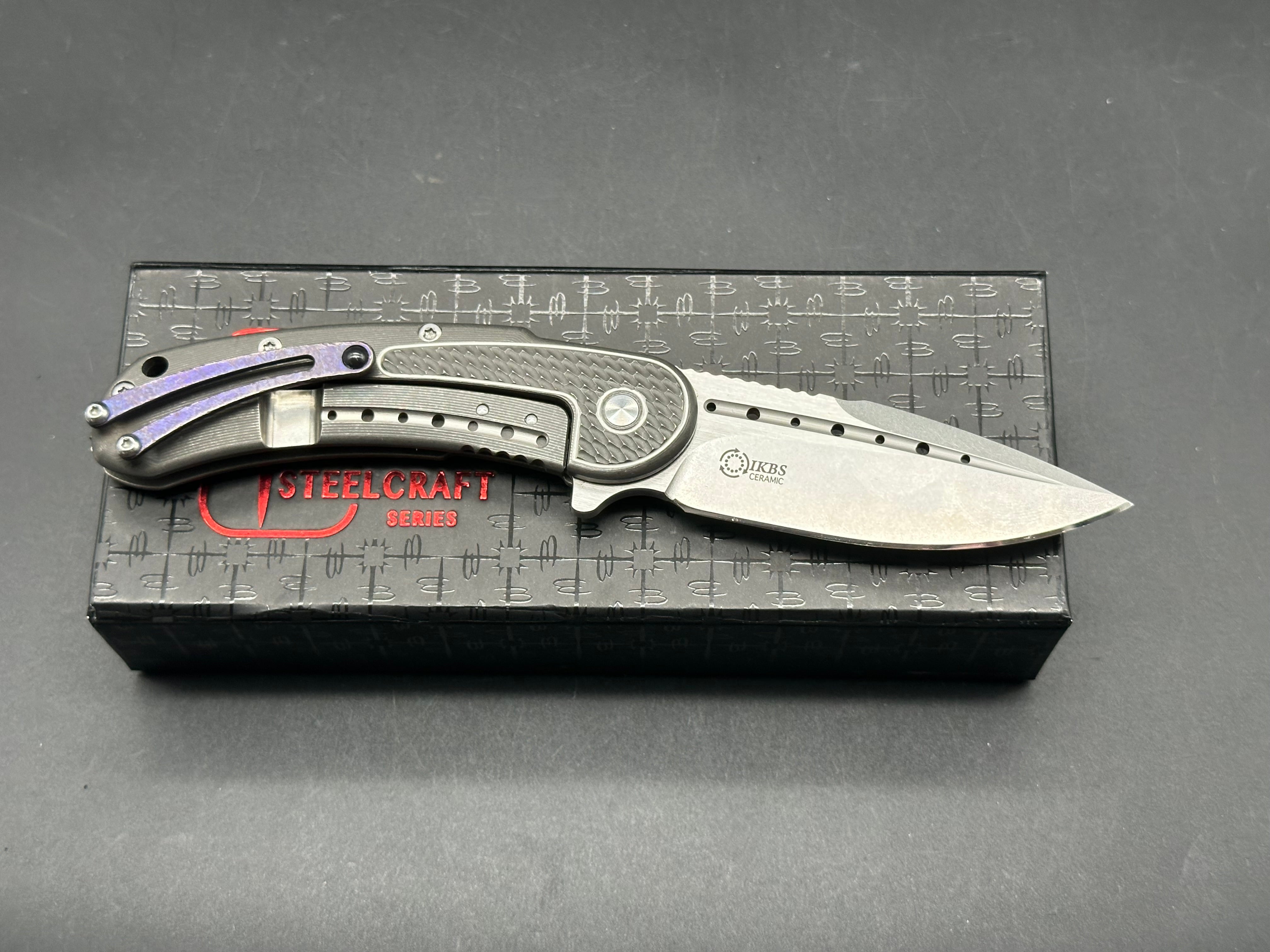 Todd Begg Steelcraft series Mini Bodega, titanium handle, S35VN blade