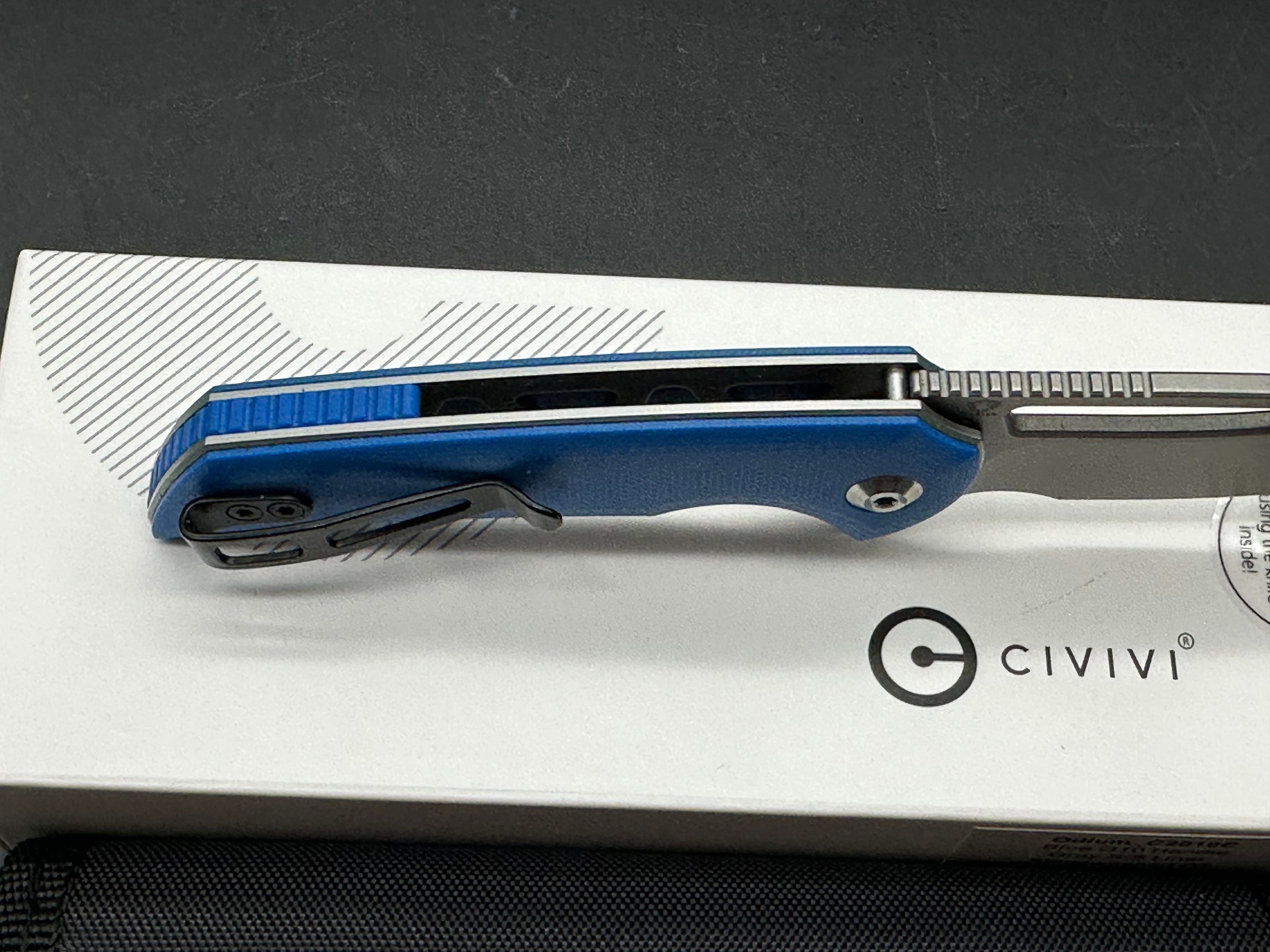 CIVIVI Ferrum Forge Odium Liner Lock Knife Blue G-10 (2.6" Stonewash)