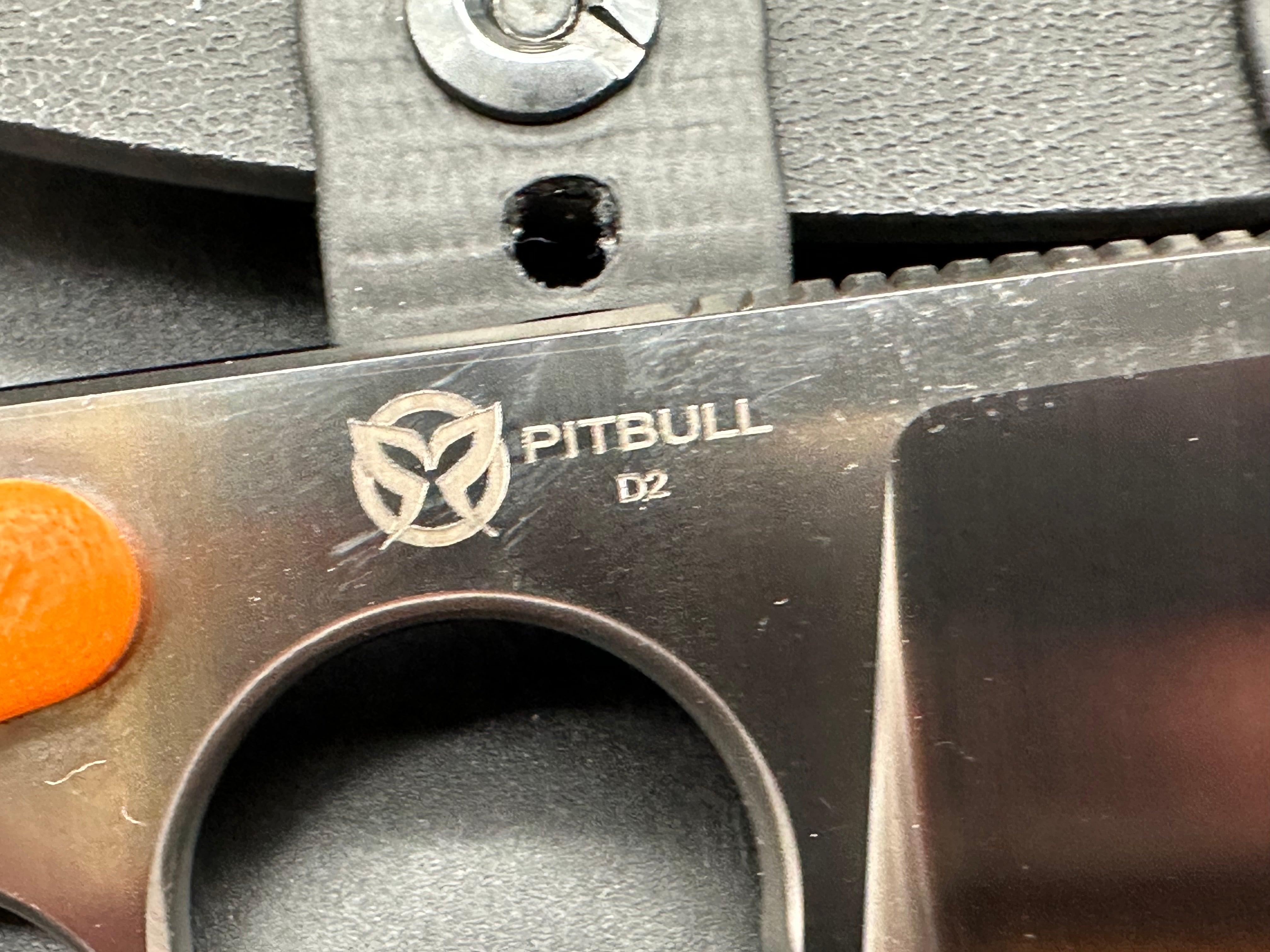 PMP Fixed Blade Pitbull/g 10 handle/ D2 satin blade