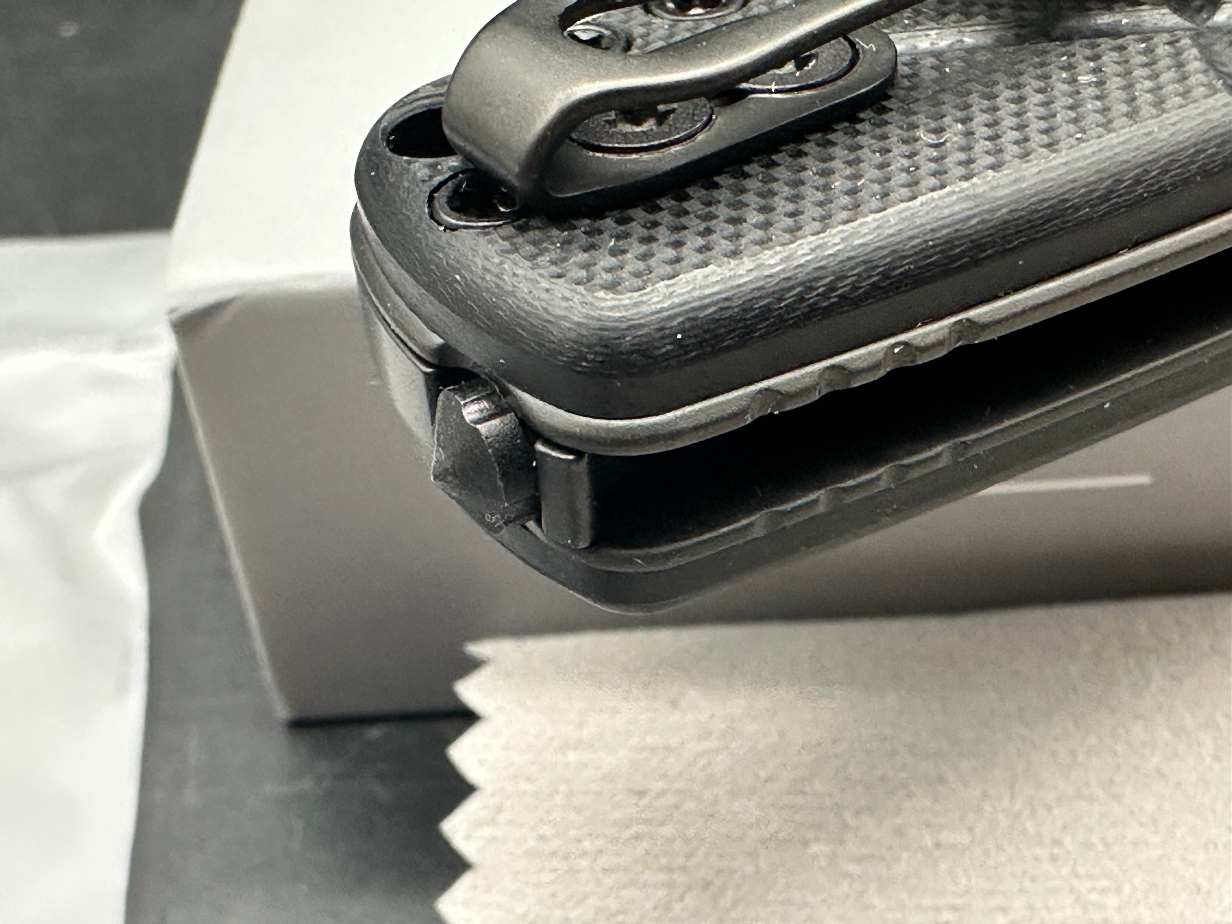 KIZER AEGIS T FOLDING KNIFE BLACK G10 HANDLE AEB-L TANTO BLACK PVD BLADE