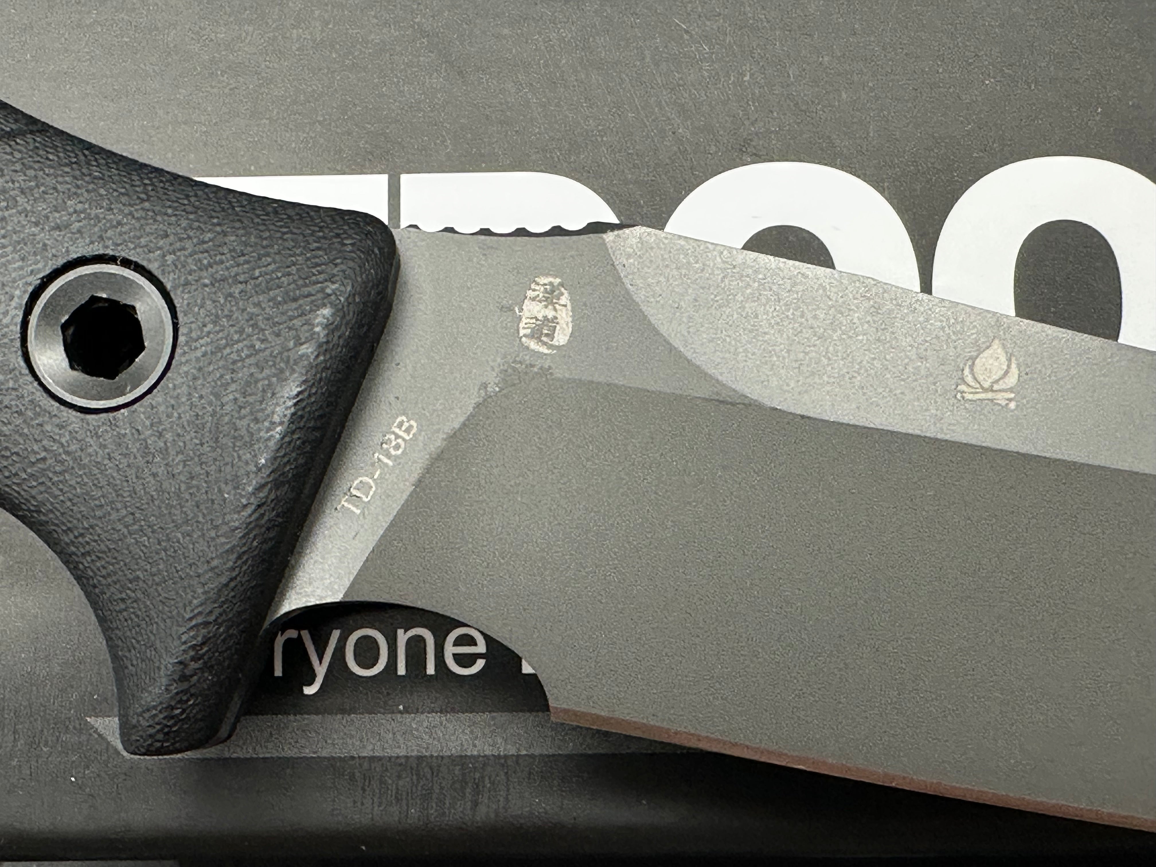 HX Outdoors ROCK APEX Fixed Blade | 3.8" DC53 Blade | Black G10 Handle