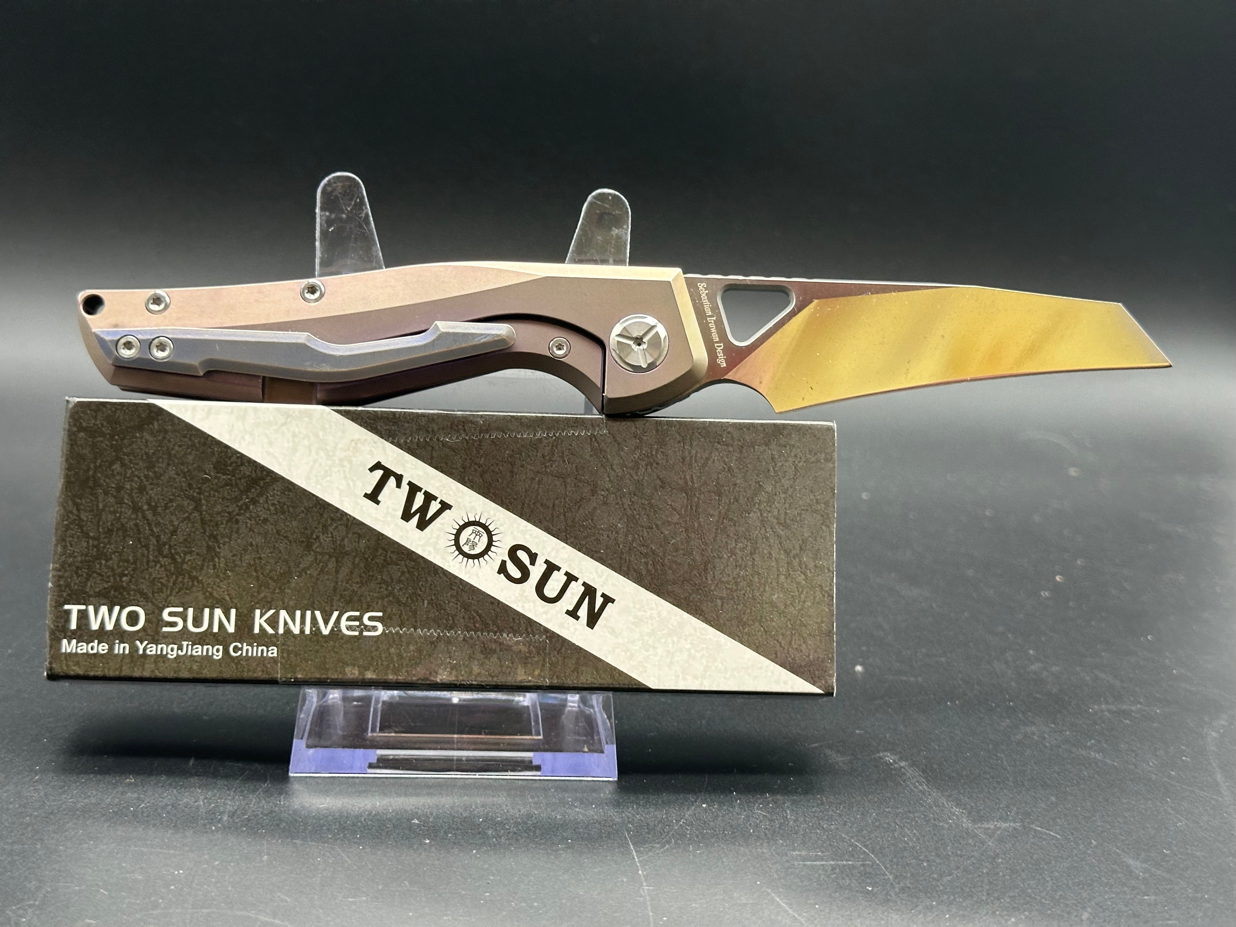 Twosun TS108 D2 and TS47 D2 bundle deal both knives for one price