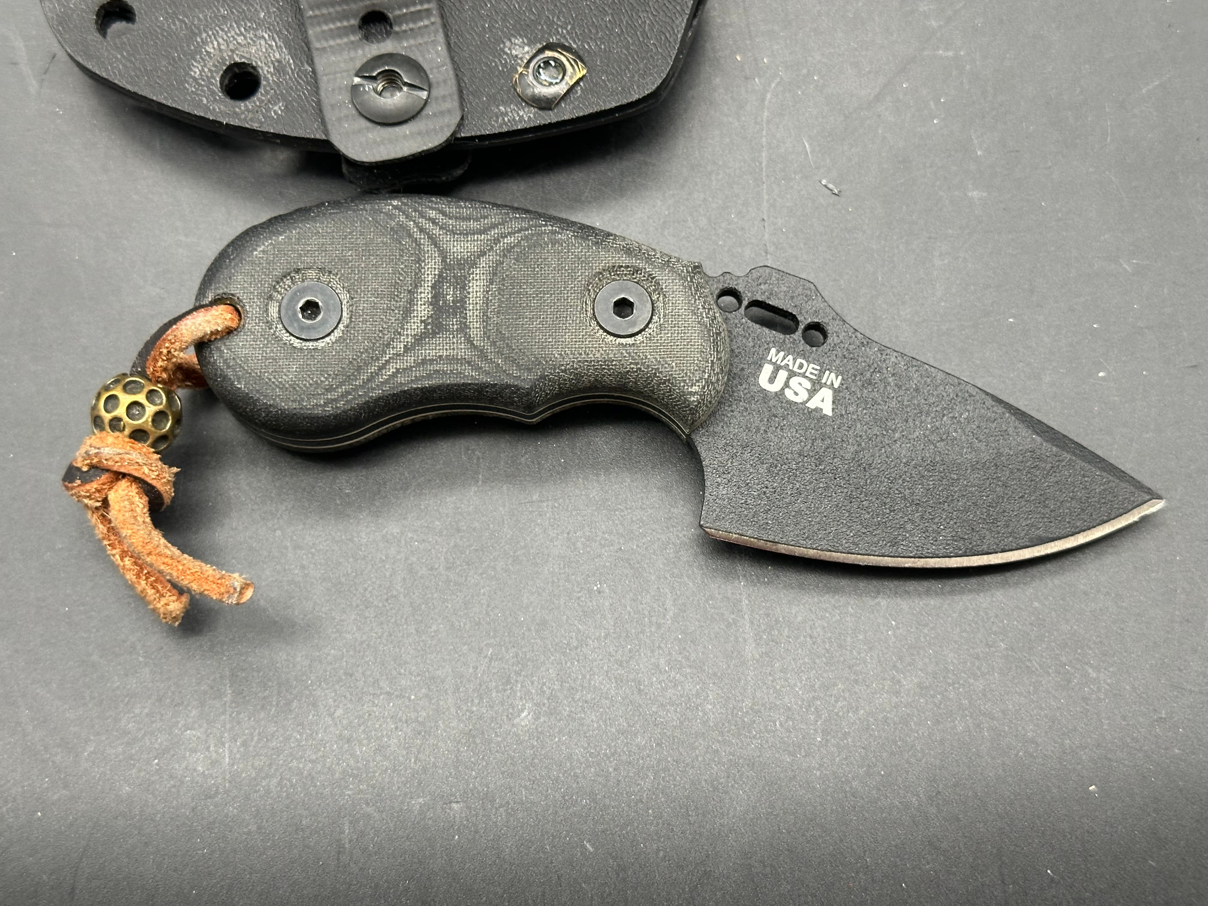 Tops Knives Wolf Pup/ 1095 steel/micarta handle