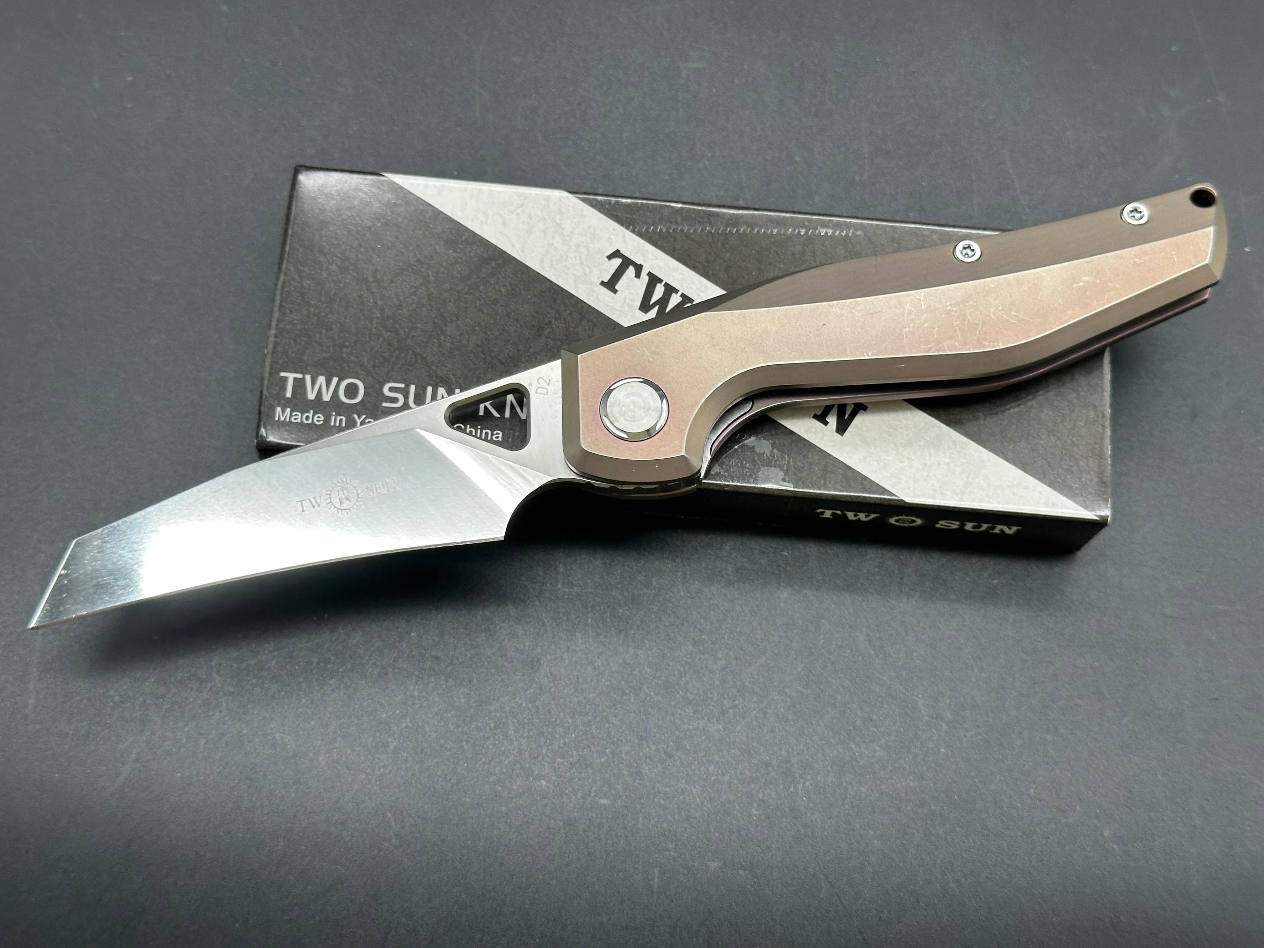 Twosun TS108 D2 and TS47 D2 bundle deal both knives for one price