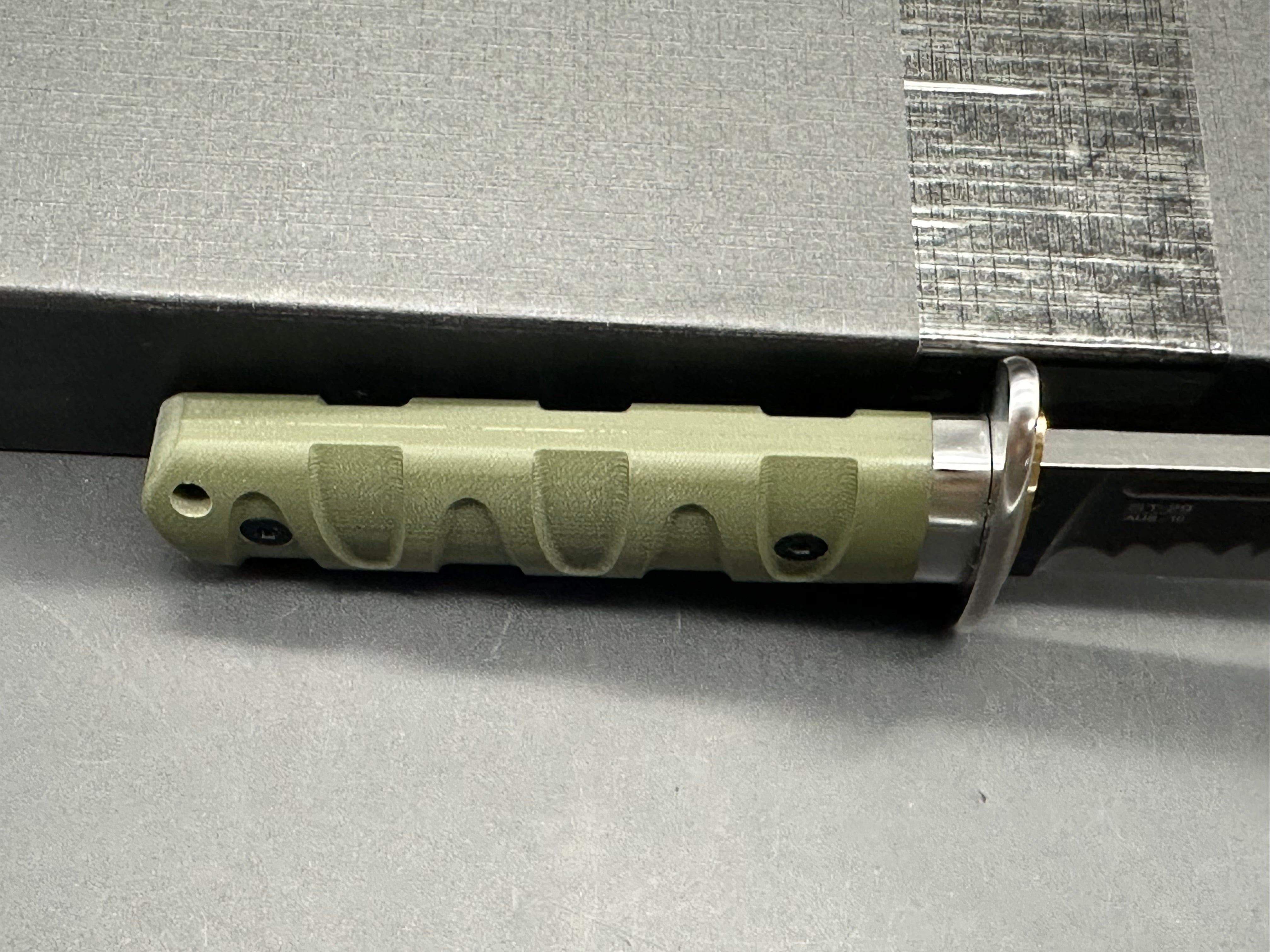 Sitivien ST29 Fixed Blade Knife, AUS-10 Steel Blade G10 Handle Full Tang Bowie Knife