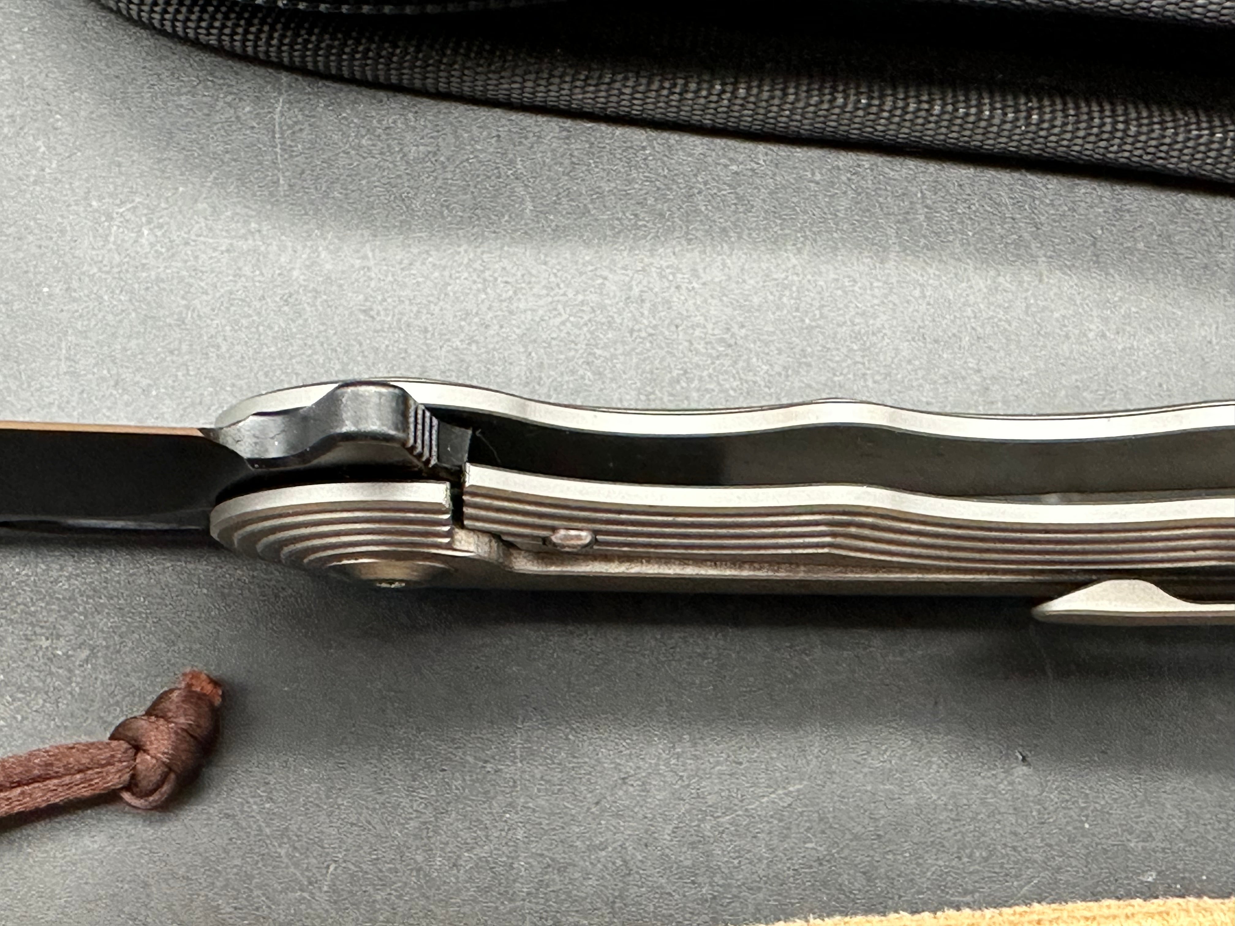 VDK War Admiral, S35VN blade with cerakote, milled titanium handle