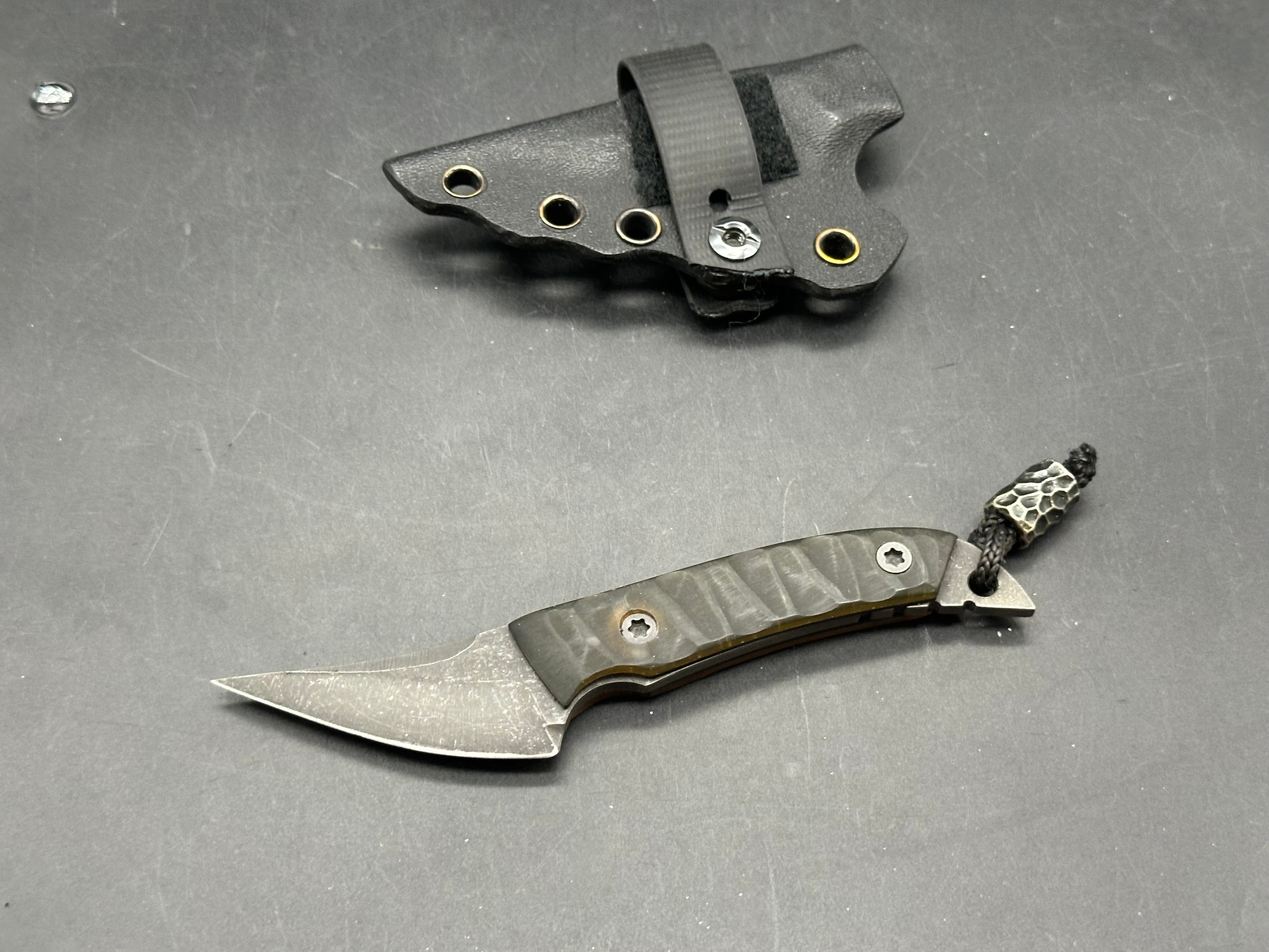 Jason Grant(@brassbrigade) custom/ultem scales with black liners/5 and 3/4 inches overall length