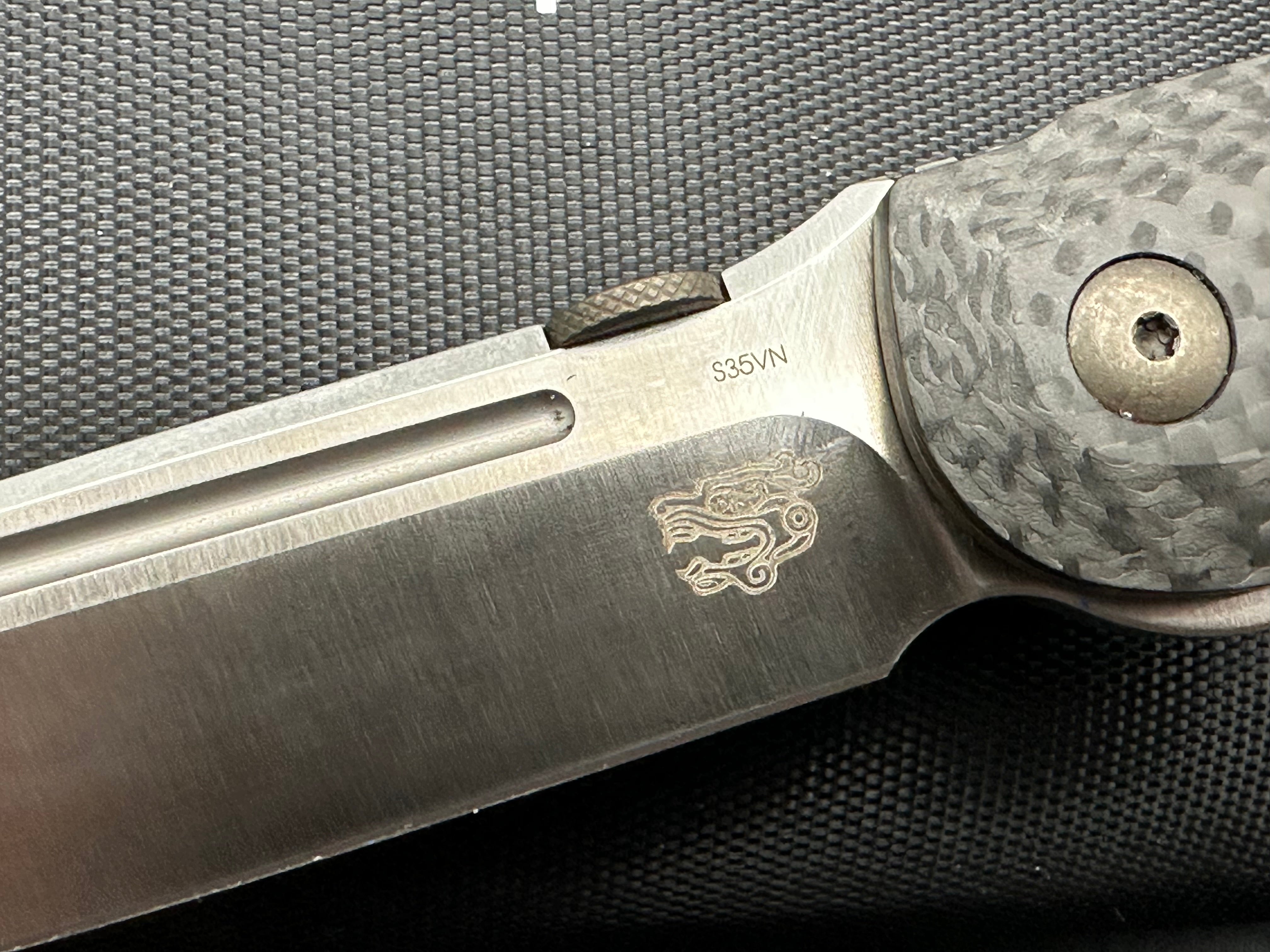 Massdrop Terzuola CTF Compact Tactical Folder, S35VN blade, carbon fiber handle