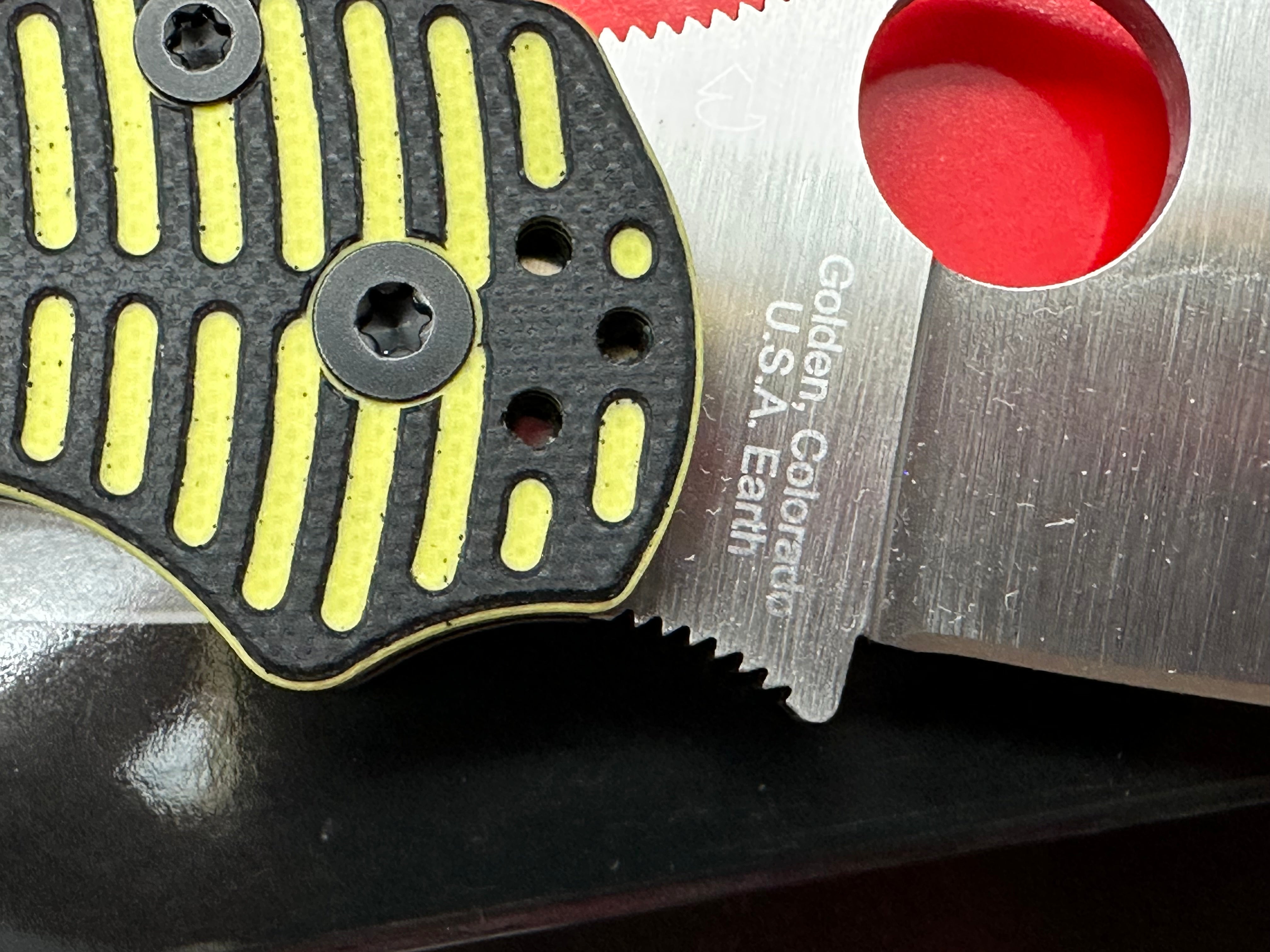 Spyderco Para Military 2 Salt 3.45" CPM MagnaCut Satin Blade with Black-Yellow Milled G10 Scales