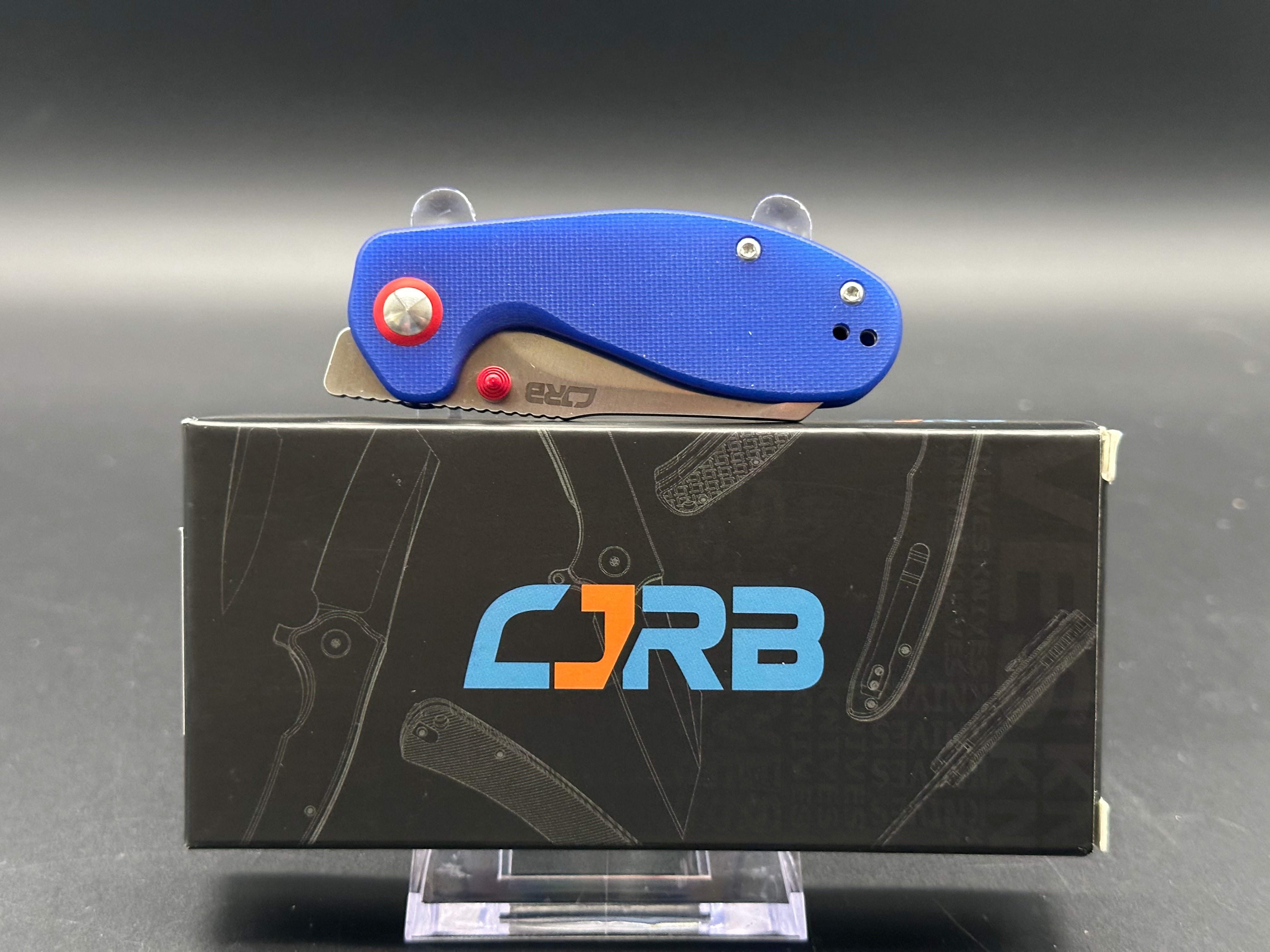 CJRB Swaggs Maileah Liner Lock Knife Blue G-10