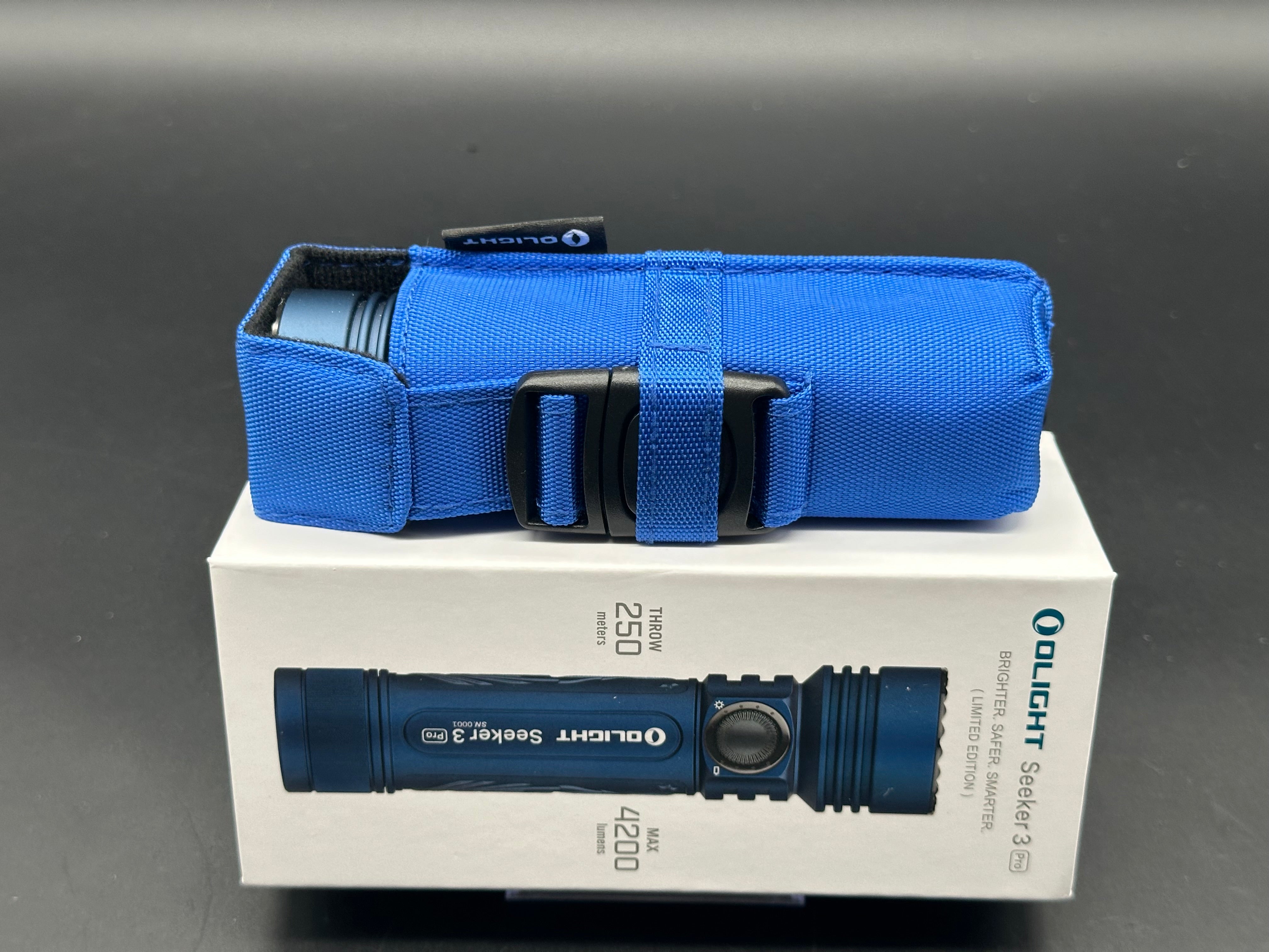 Olight Seeker 3 Pro Night Wolf Blue LTD Magnetic Rechargeable 4200 Lumen LED Flashlight