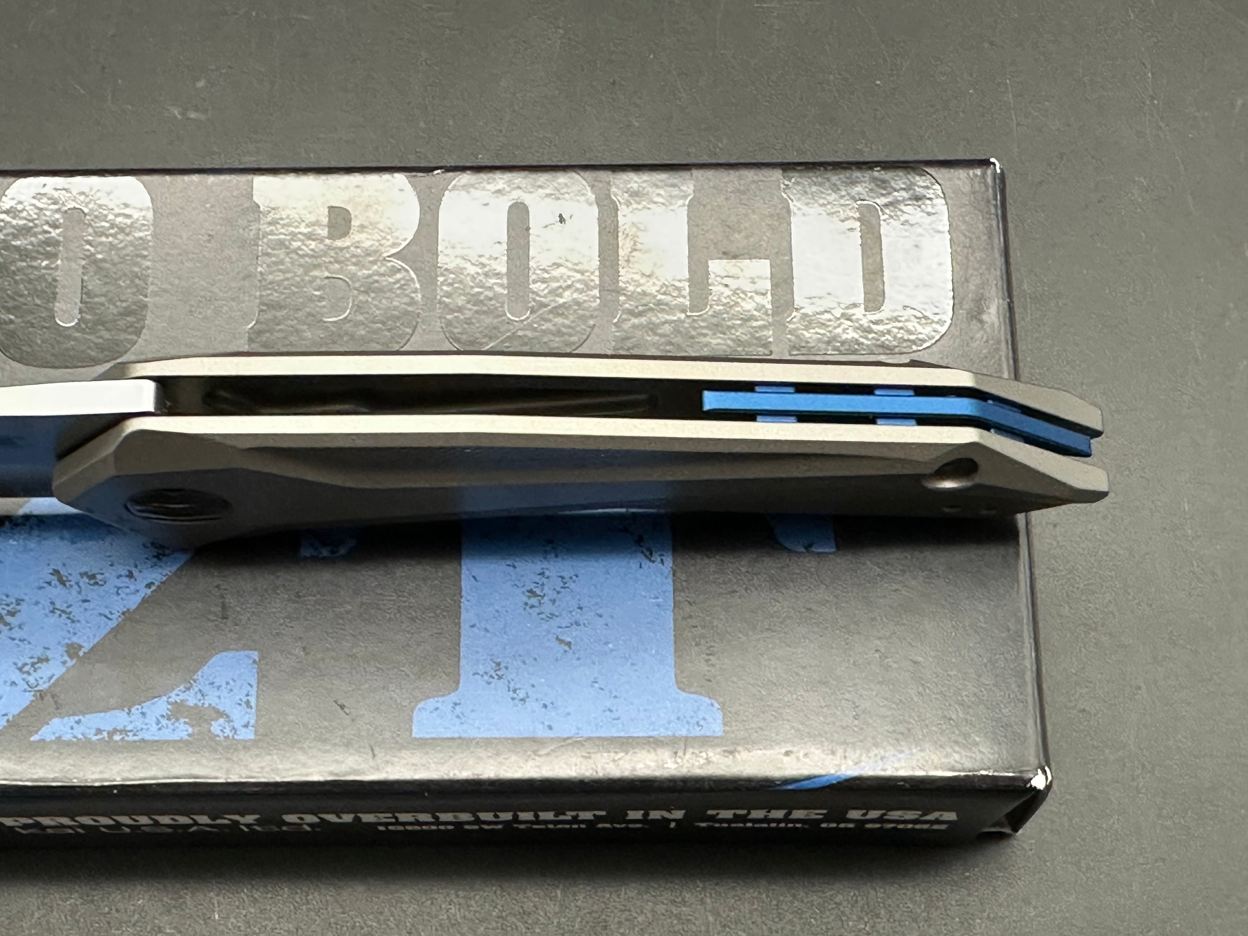 Zero Tolerance 0055 SLT, S35VN blade stonewash, titanium handle