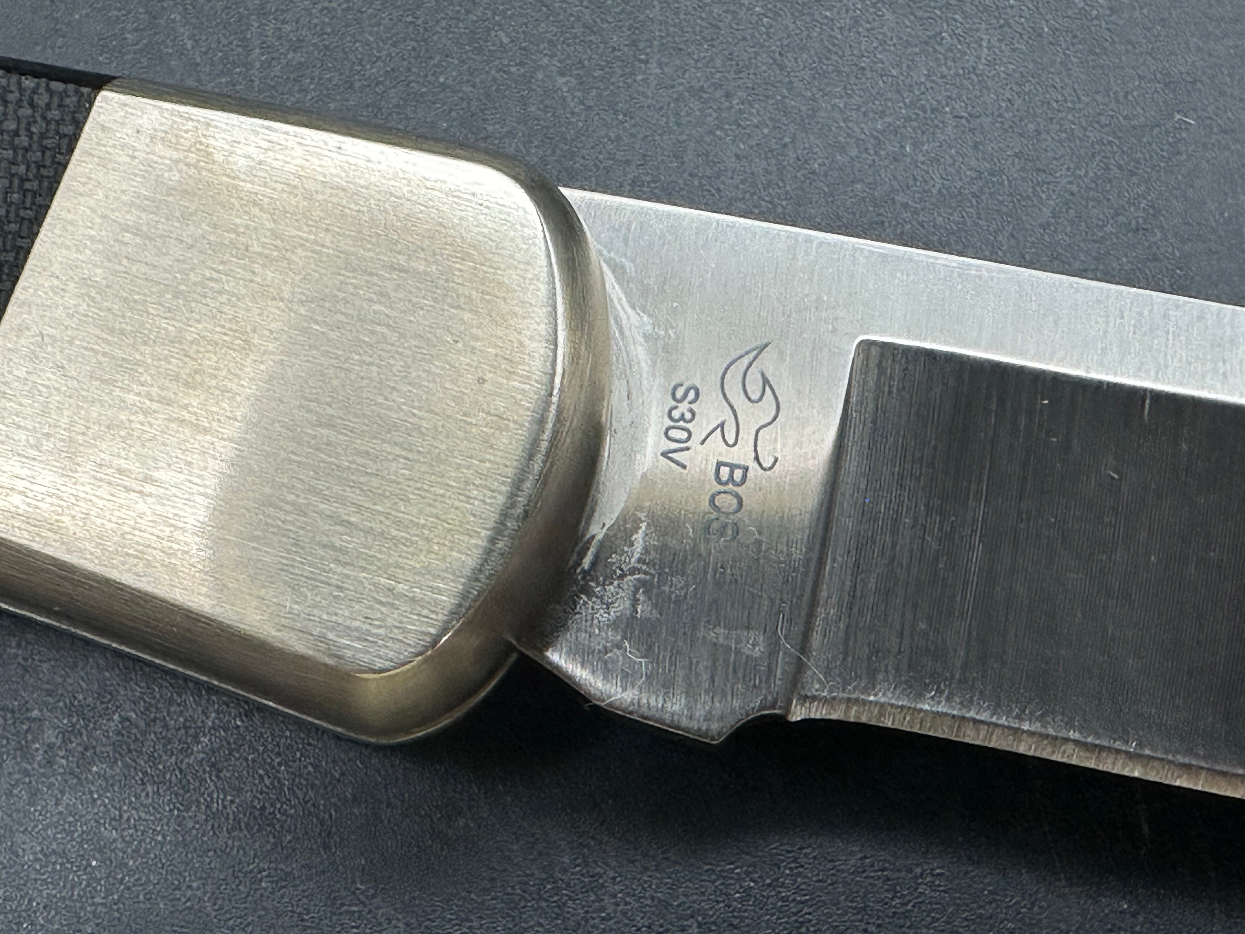 Buck 110 Auto, black G-10 scales, nickel bolsters, with scabbard