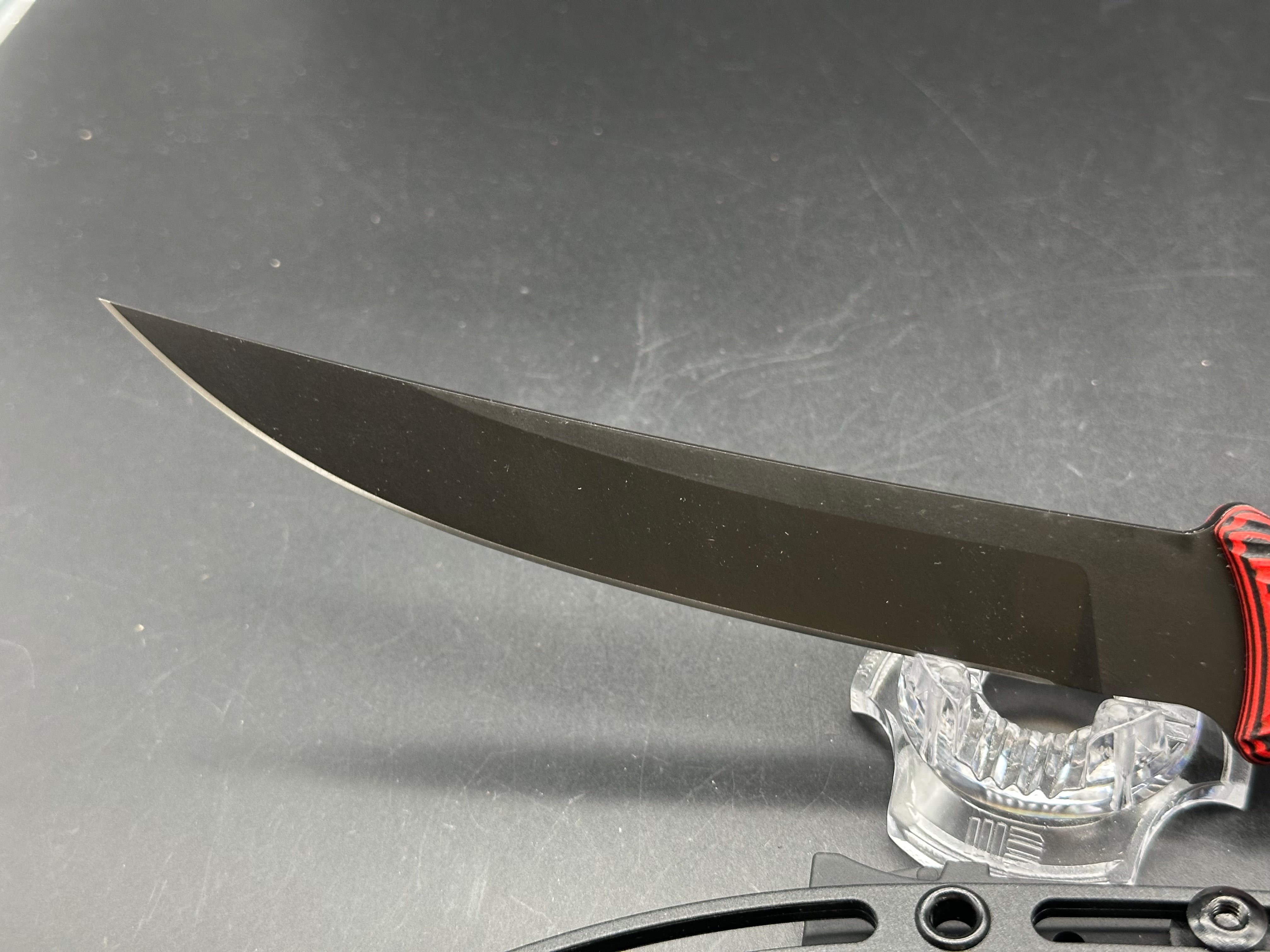Spartan Ronin Torii Fixed Blade knife Red/Black G10