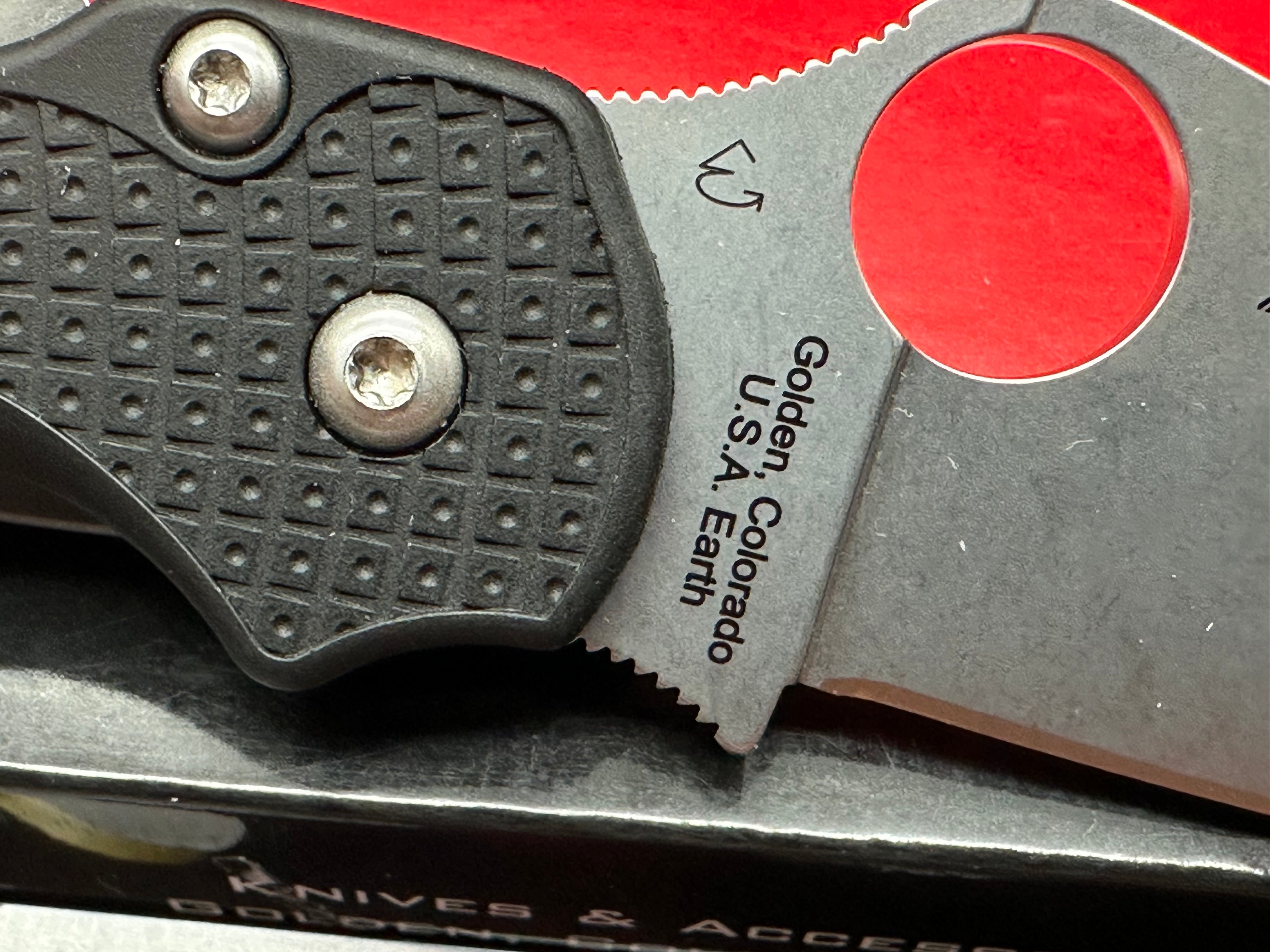 Spyderco Para Military 2 Lightweight, 3.47" CTS BD1N Stonewash Blade with Black FRN Scales
