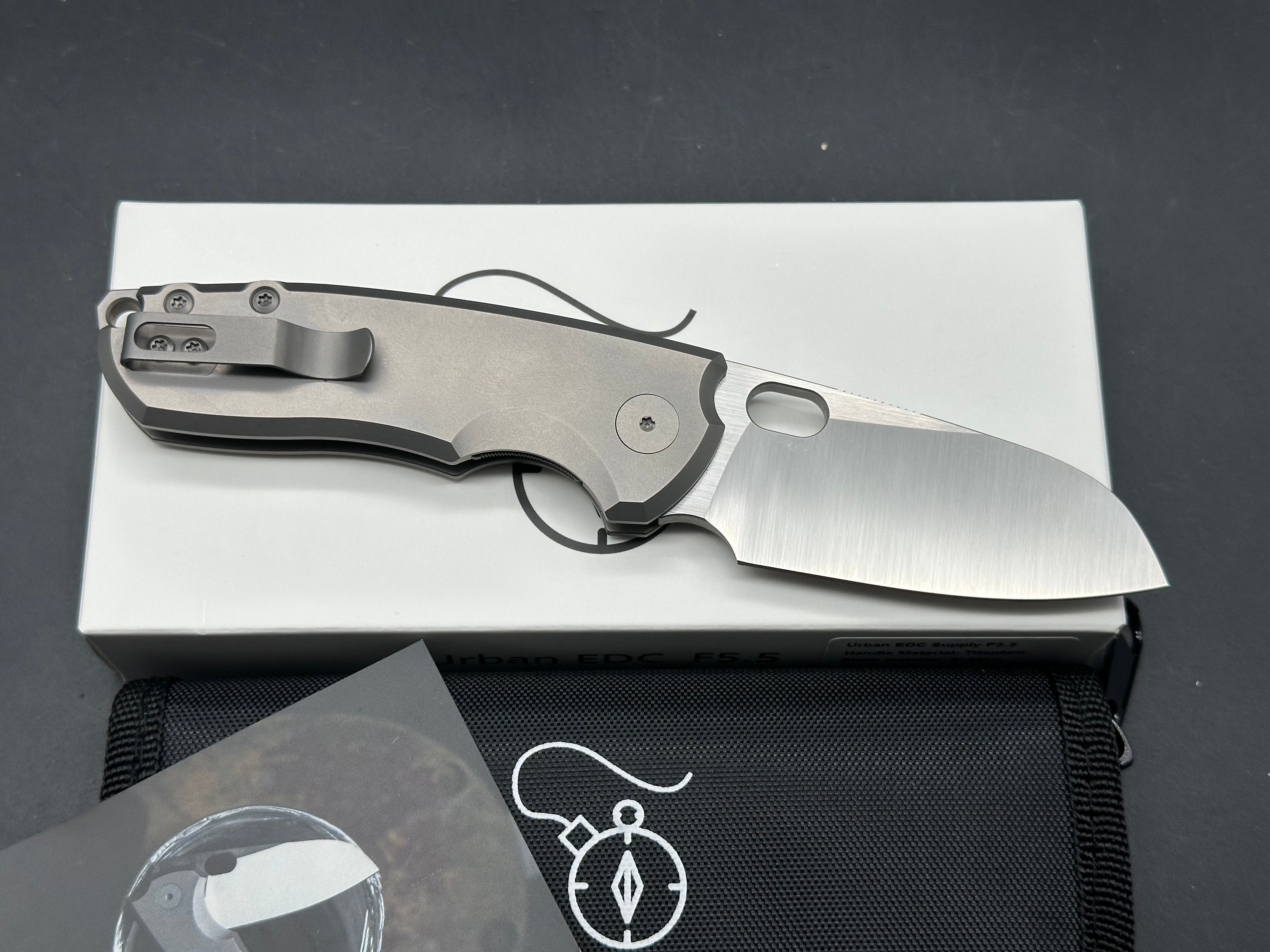 Urban EDC F5.5 Elmax Limited Edition, First Run, Belt Satin Elmax Blade