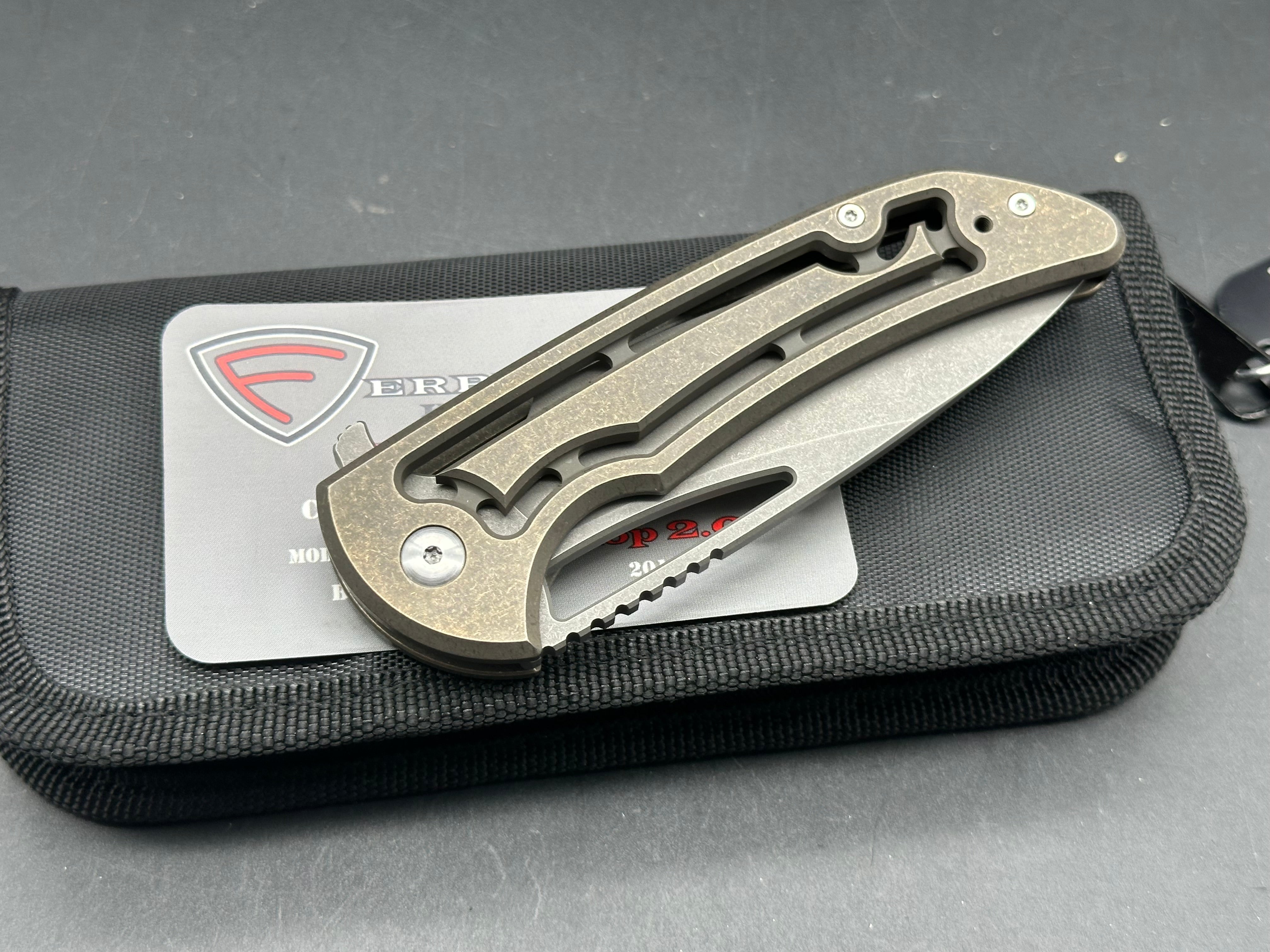 Ferrum Forge Pro Series Archbishop 2.0 "Open Space", Stonewashed M390 Blade