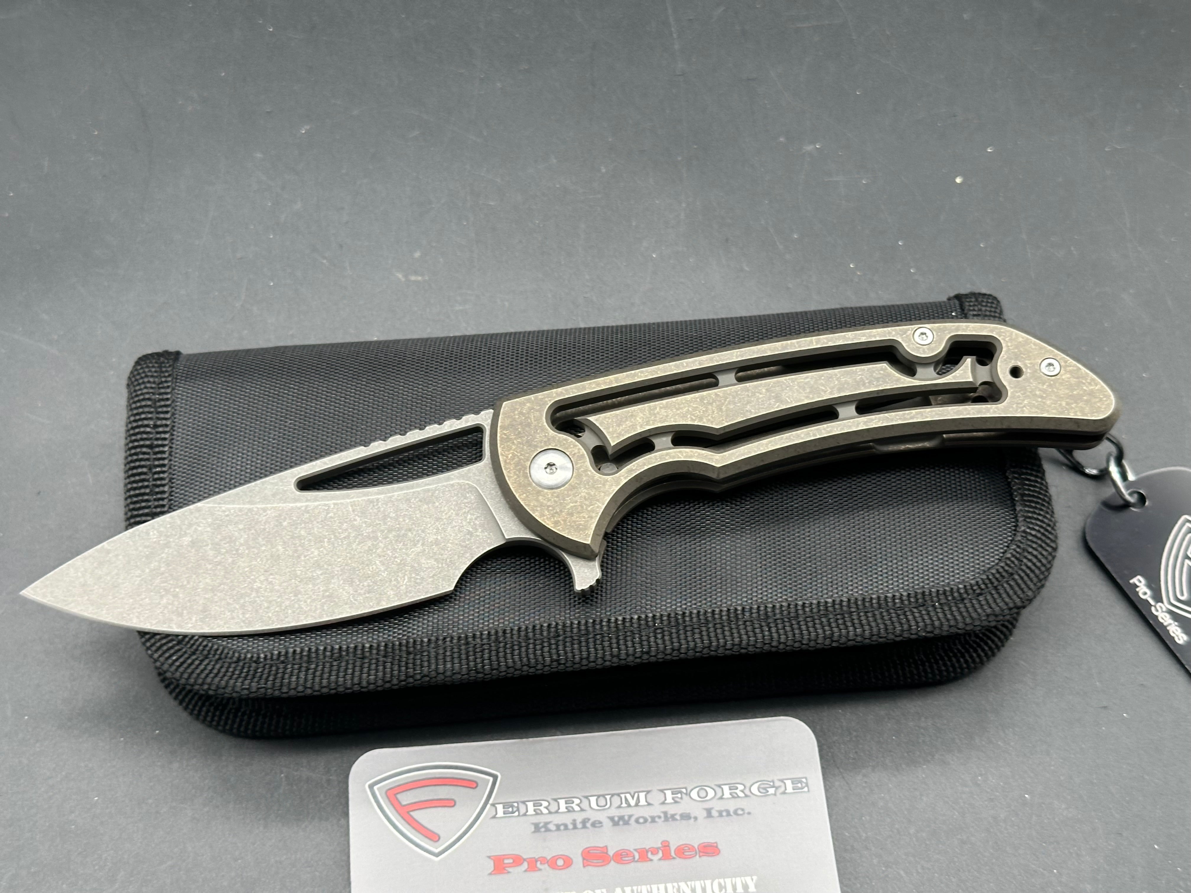 Ferrum Forge Pro Series Archbishop 2.0 "Open Space", Stonewashed M390 Blade