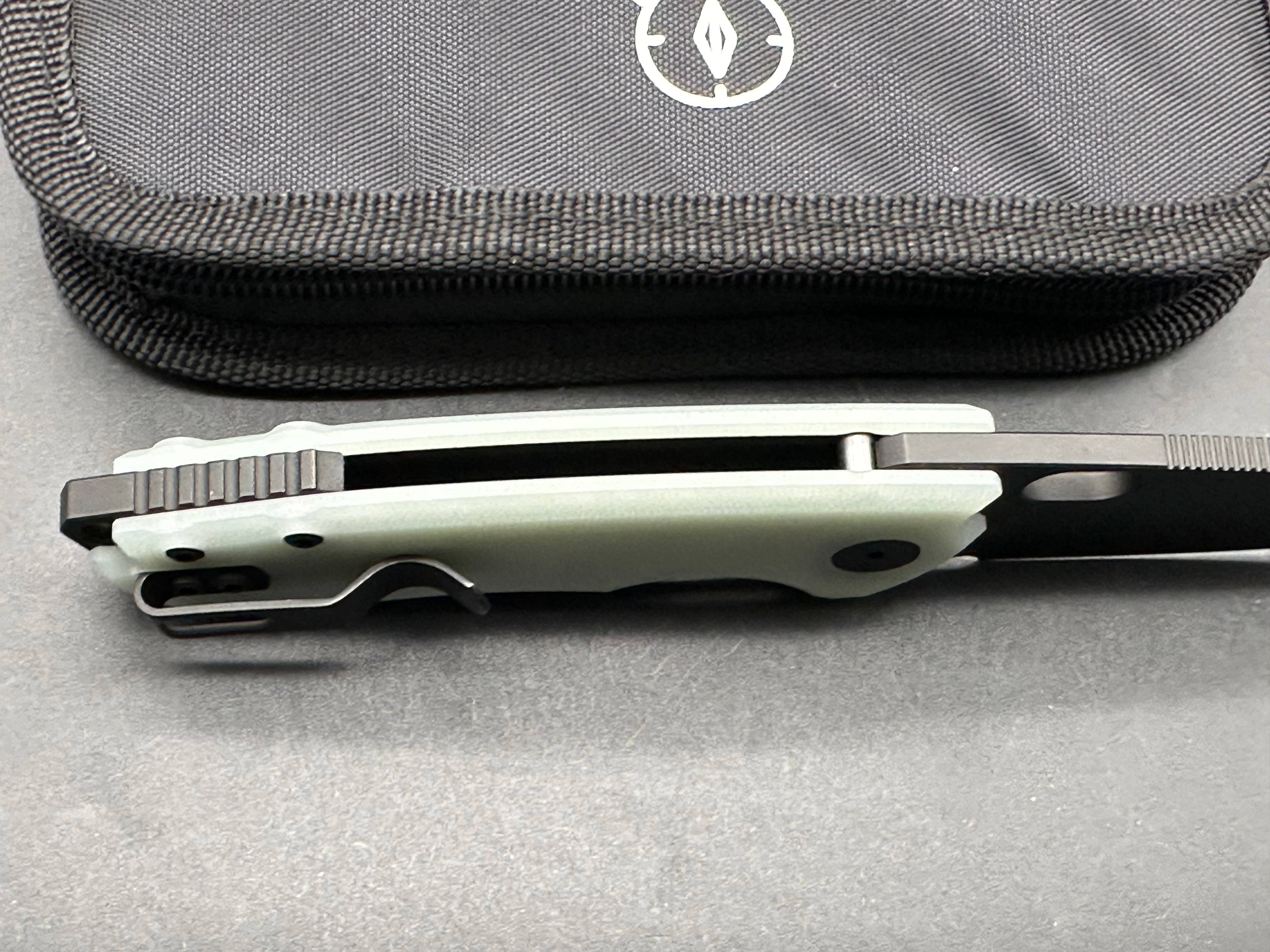 Urban EDC F5.5, Black PVD M390 Blade, Jade G10 Handles