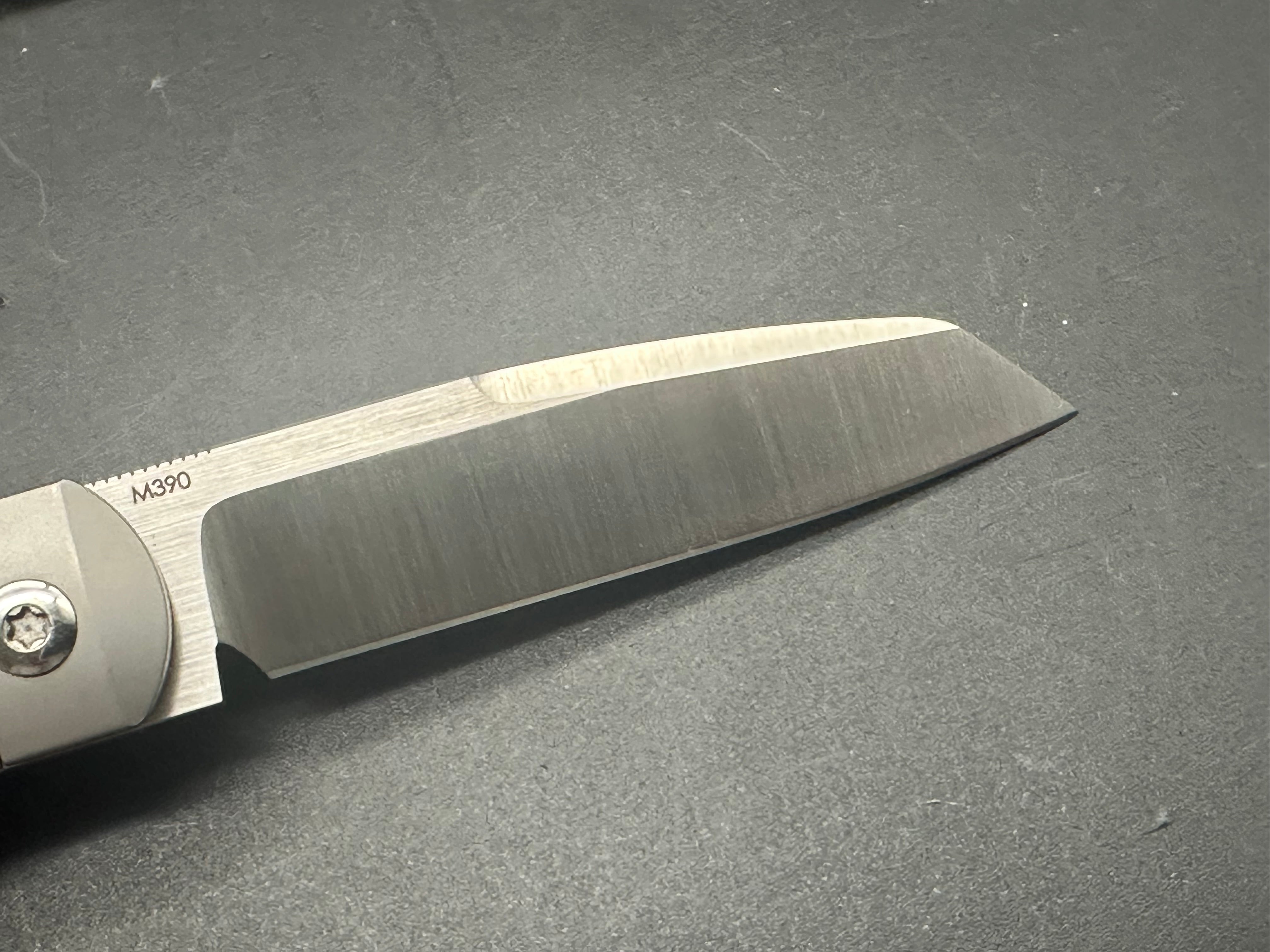 Pena Knives X-Series Apache Front Flipper Knife Natural Micarta