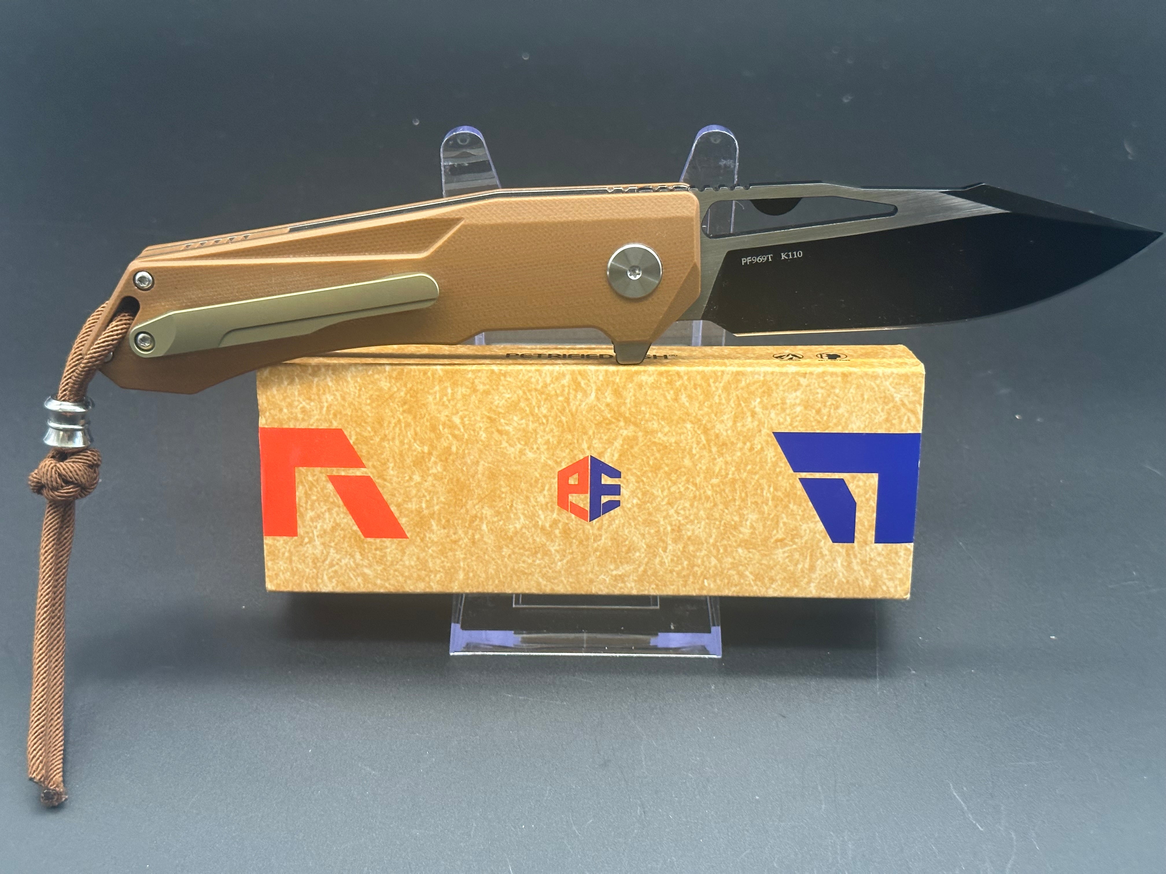 Petrified Fish 969G5 Brown-Tan G10