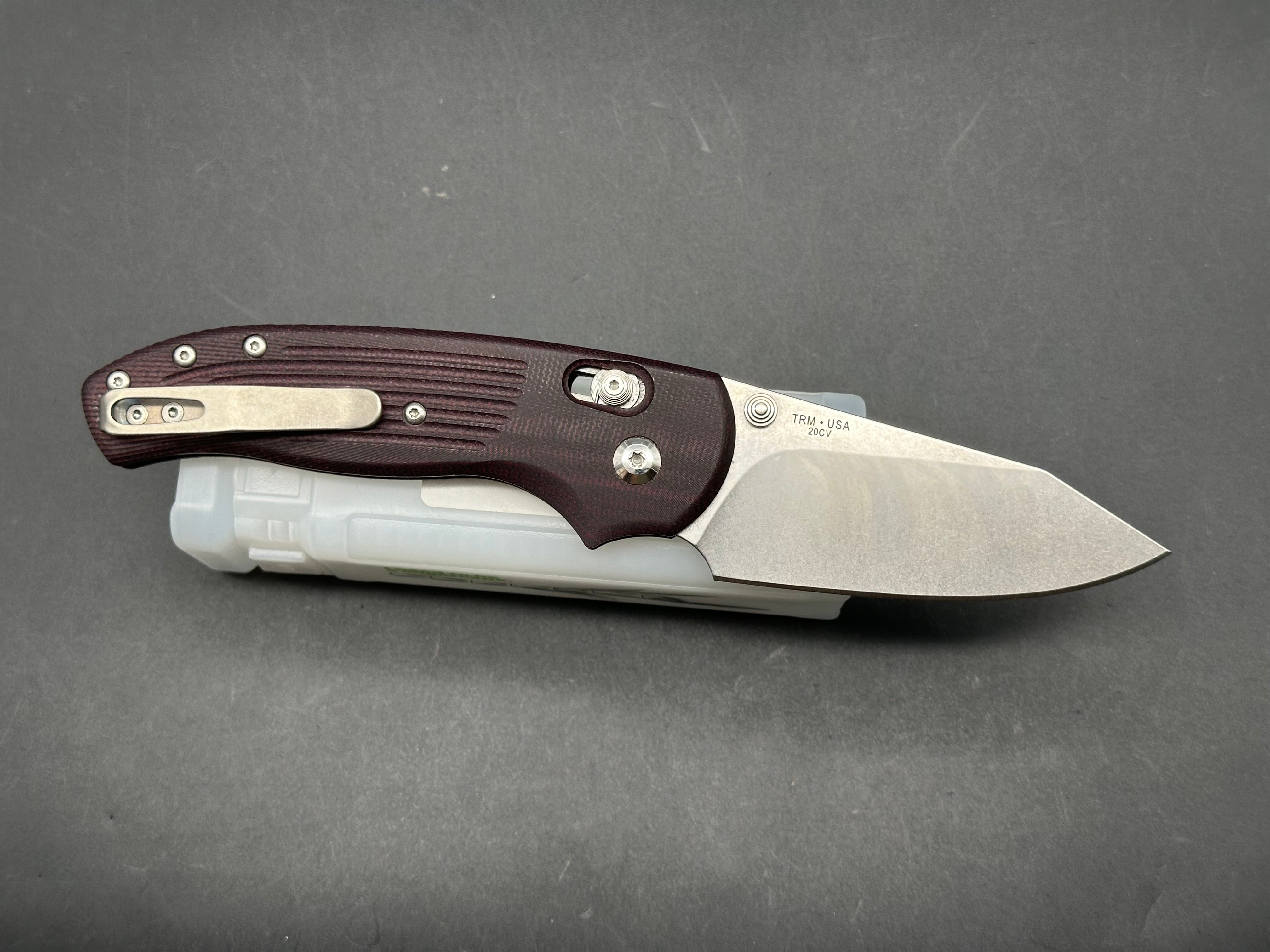 TRM Shadow 3D Concord Grape Micarta
