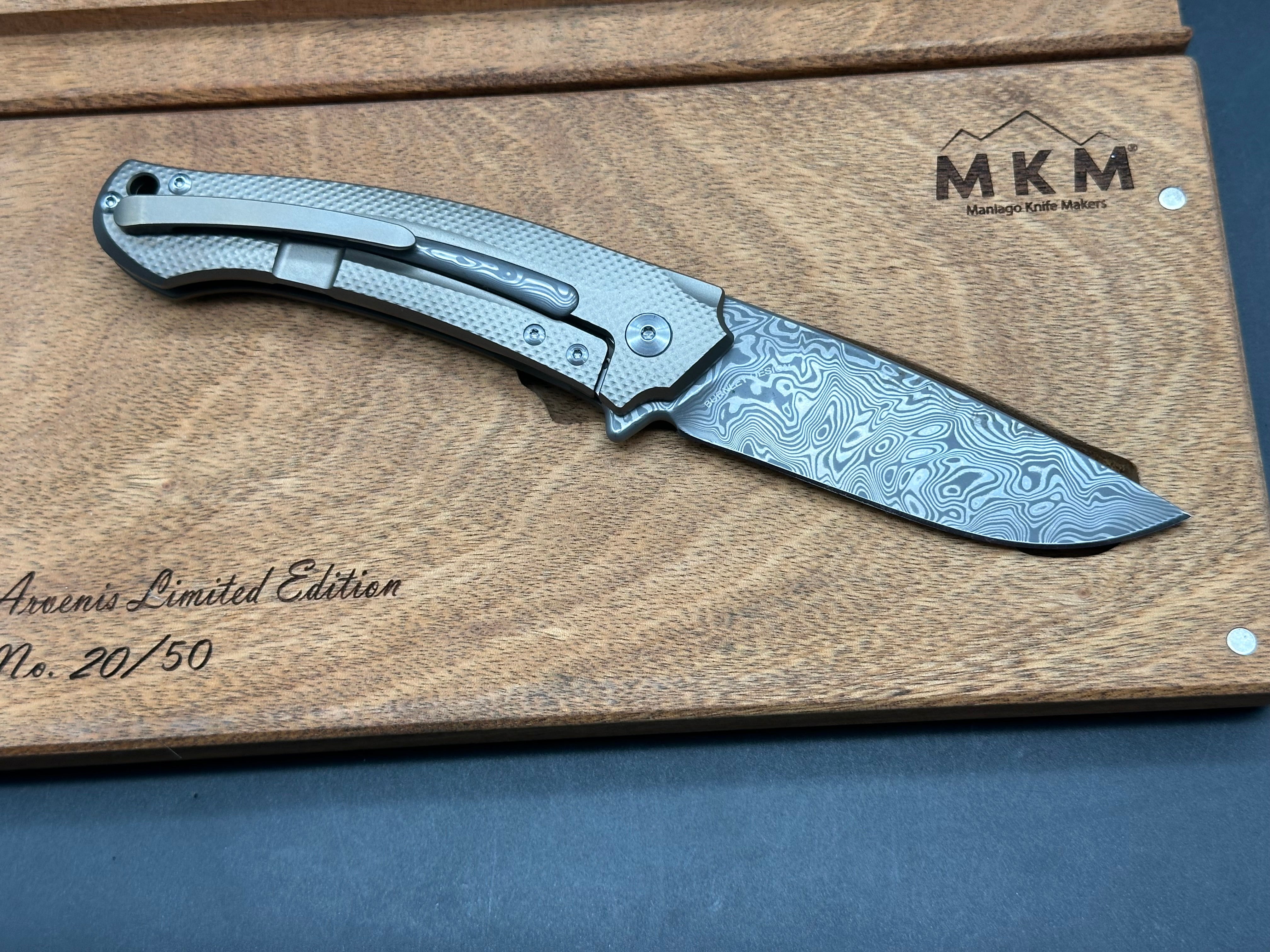 Maniago Knife Makers (MKM) Arvenis Limited Edition Designed by Lukas Burnley