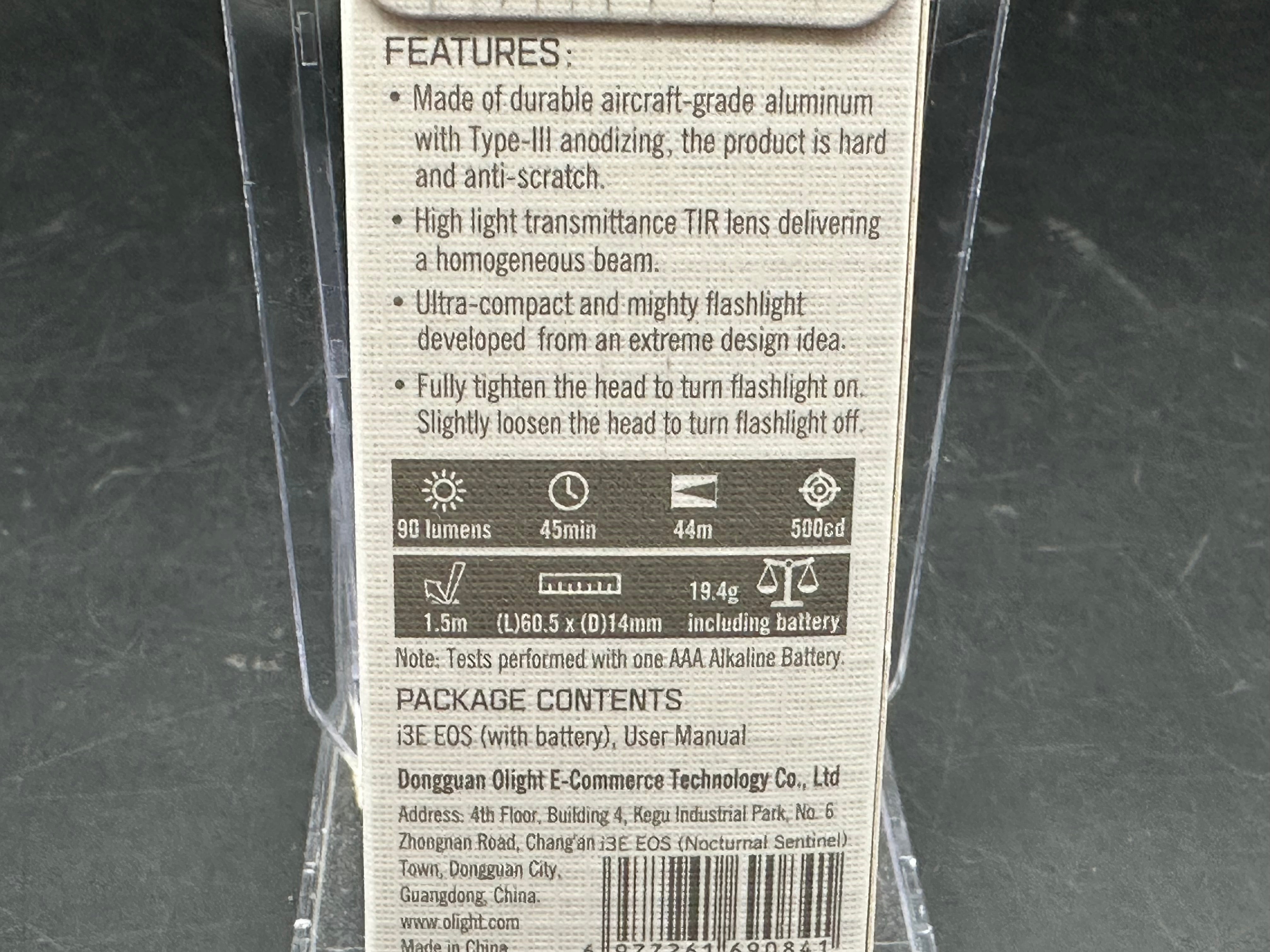 Olight I3E eos Purple Bats Halloween Edition