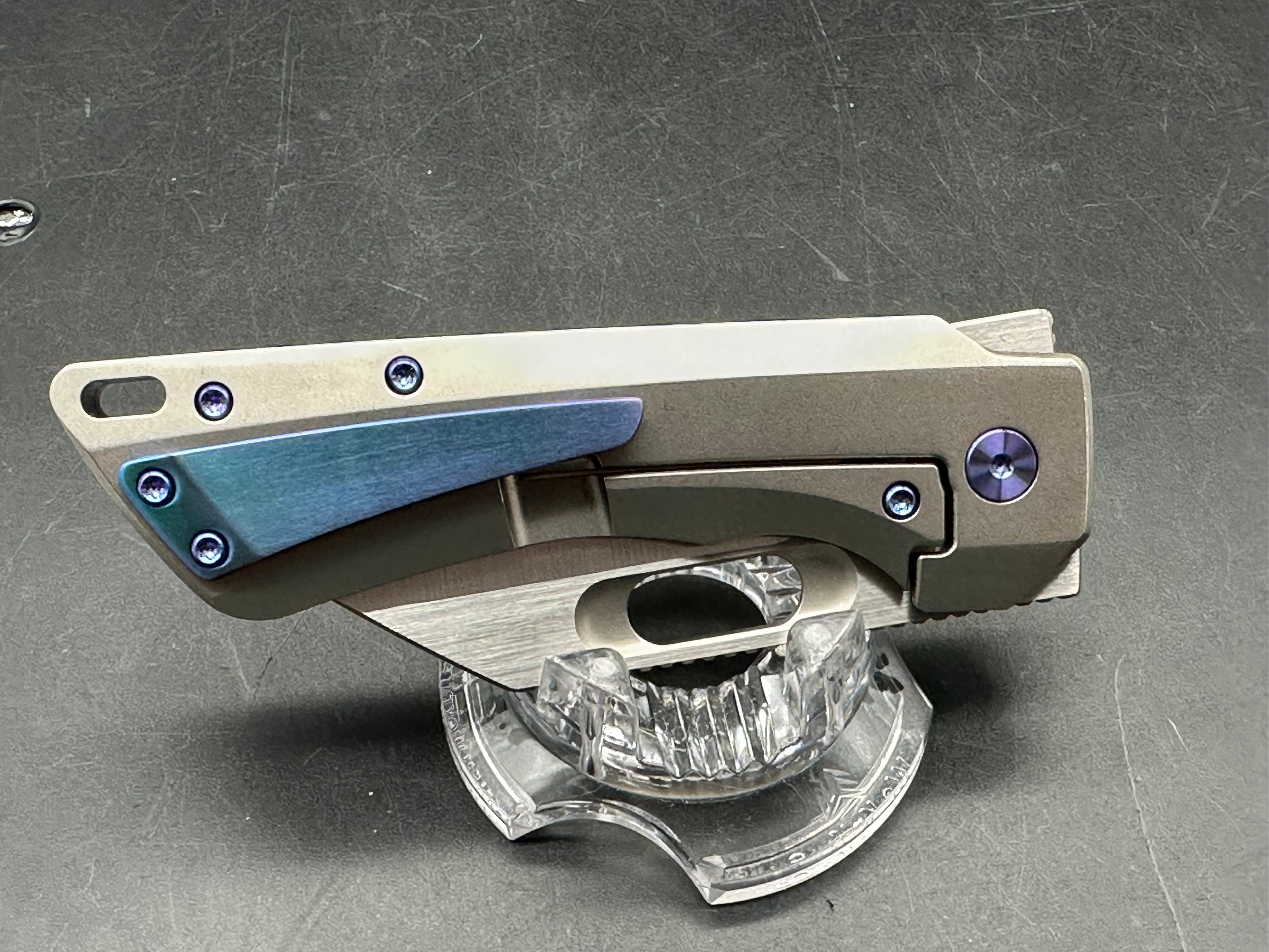 EMP EDC Nymble W 3.25 inch satin finished, Bohler M390 Wharncliffe blade