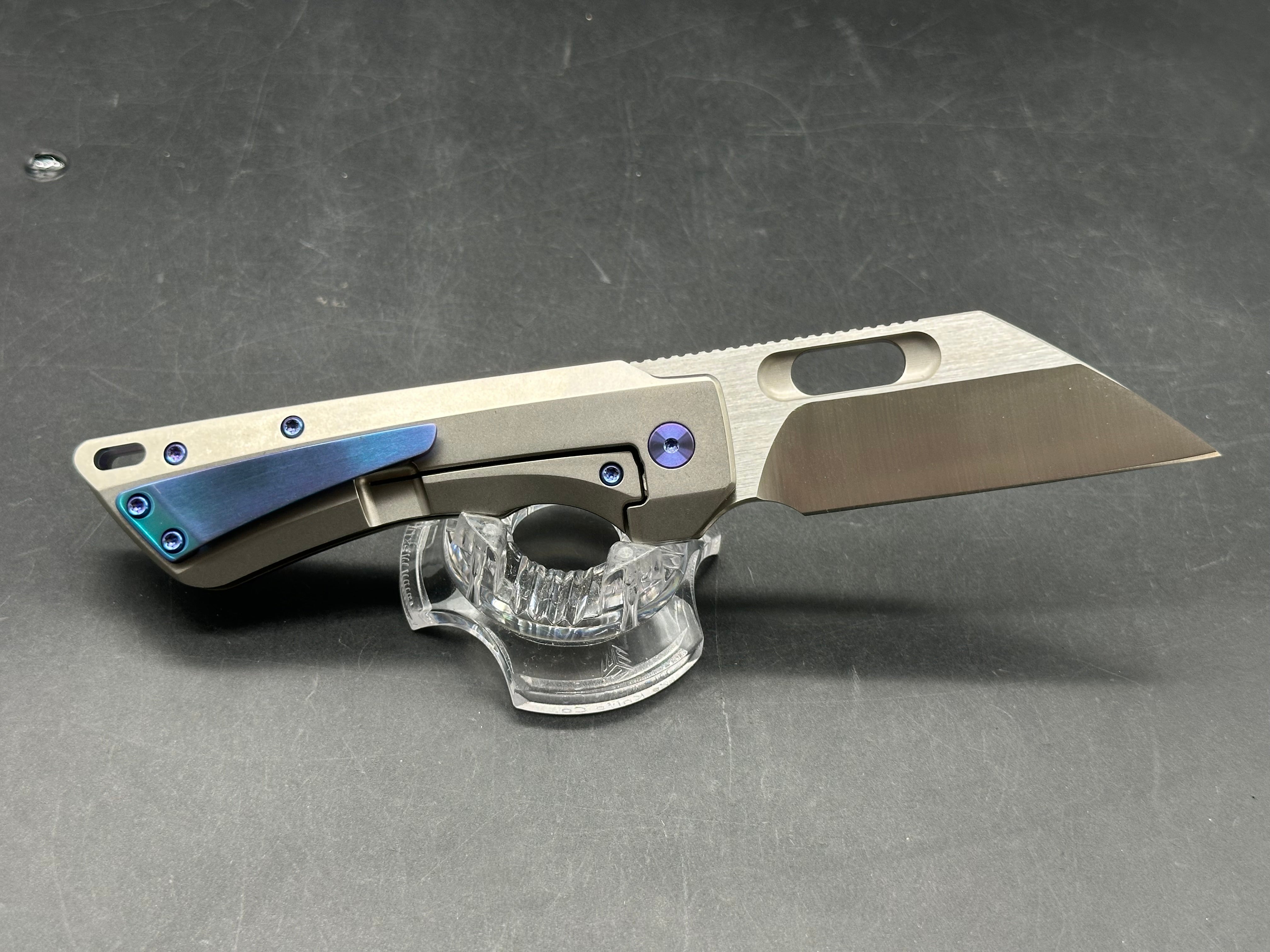 EMP EDC Nymble W 3.25 inch satin finished, Bohler M390 Wharncliffe blade