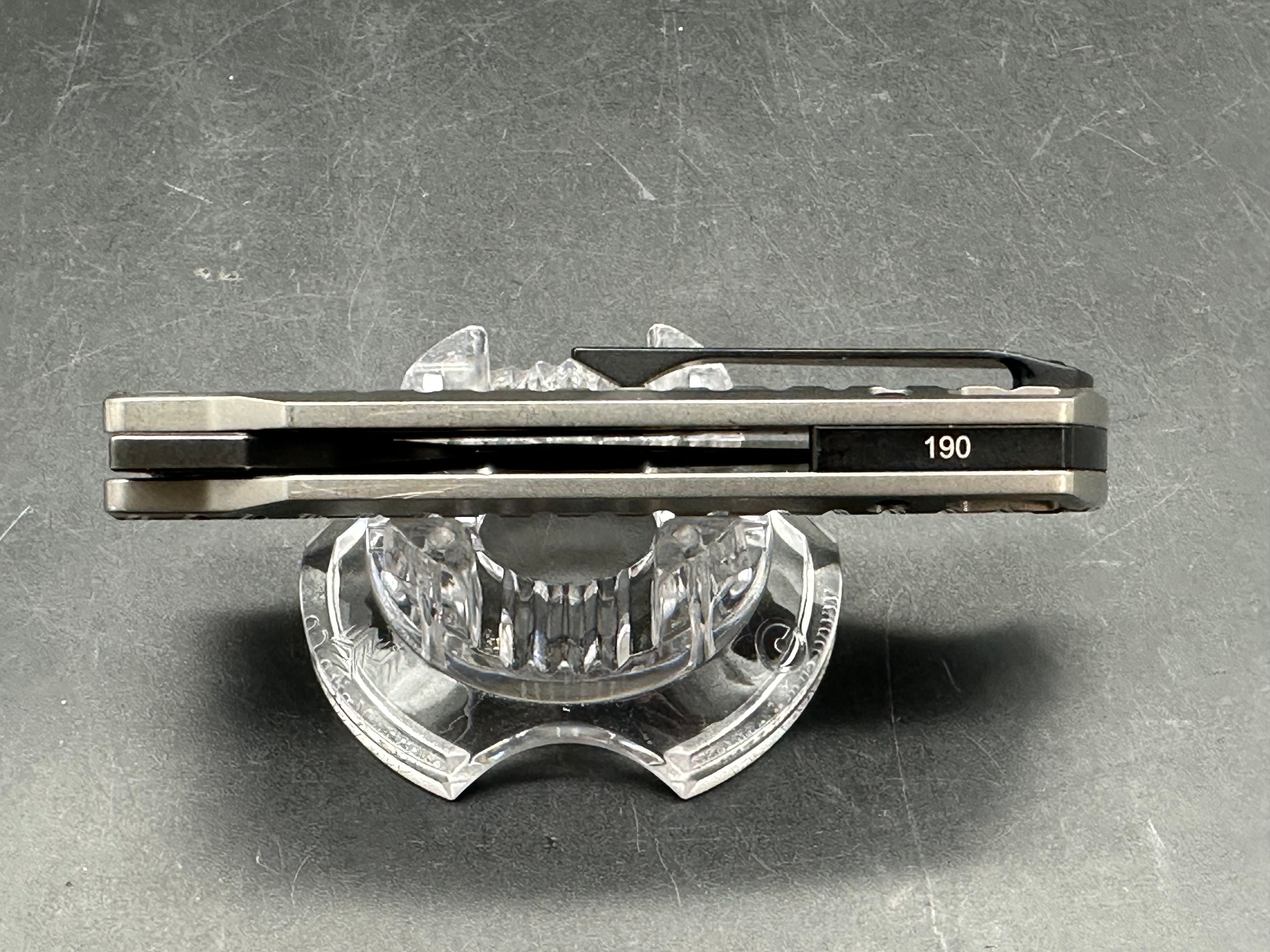 EMP EDC Nymble 3 inch stonewashed, black, Bohler M390 blade