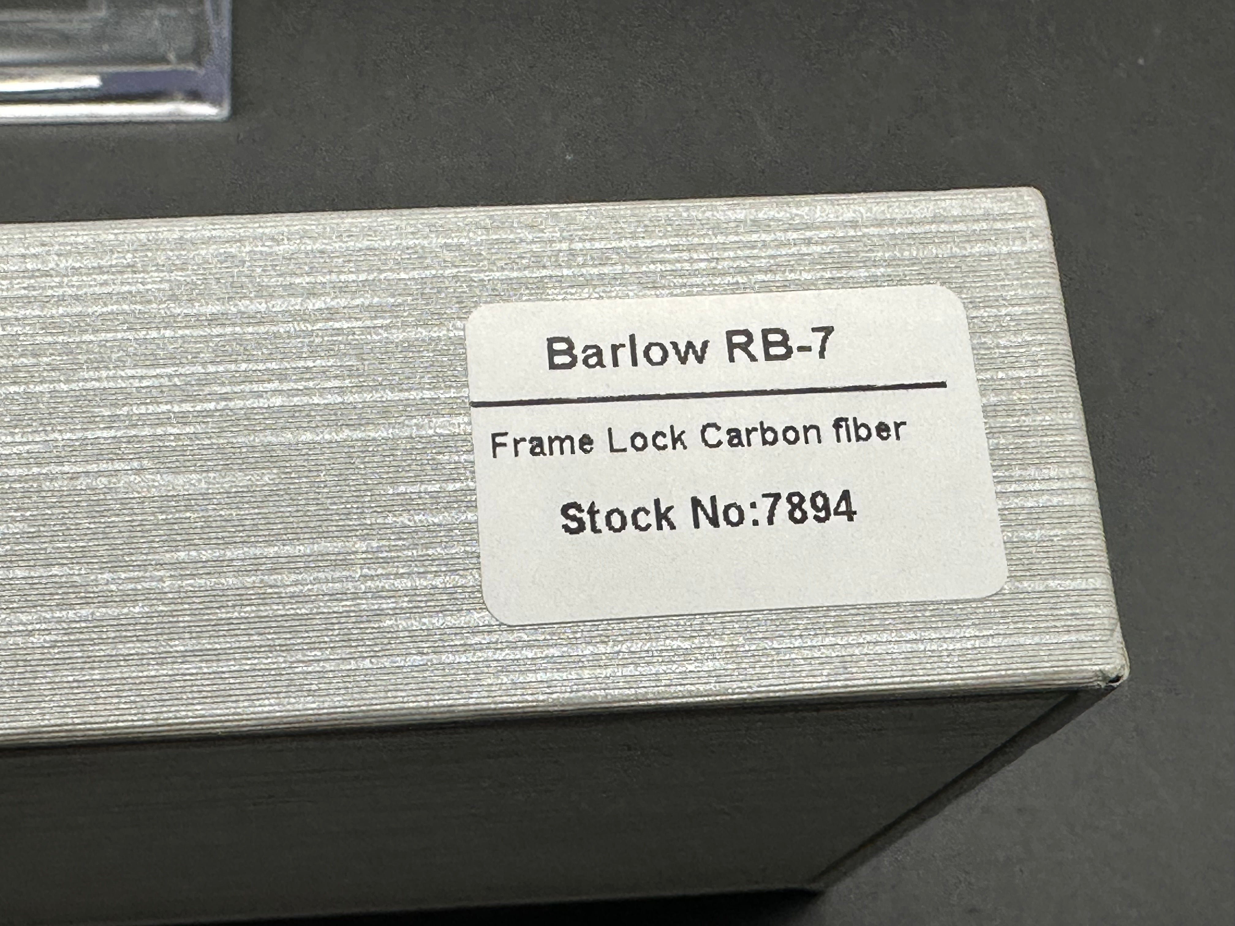 REAL STEEL REAL BARLOW RB-7 FOLDING KNIFE CARBON FIBER HANDLE S35VN SATIN BLADE