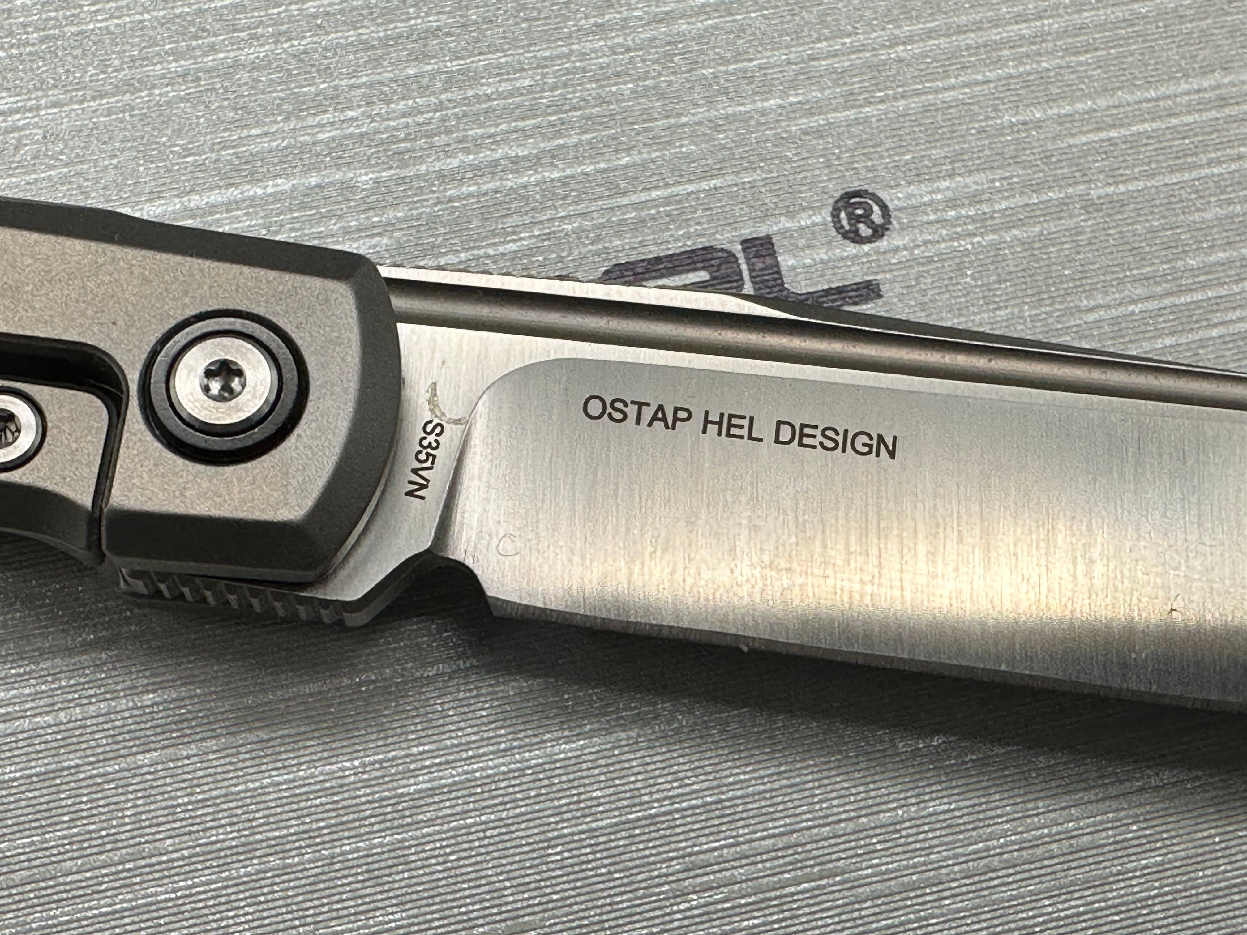 REAL STEEL REAL BARLOW RB-7 FOLDING KNIFE CARBON FIBER HANDLE S35VN SATIN BLADE